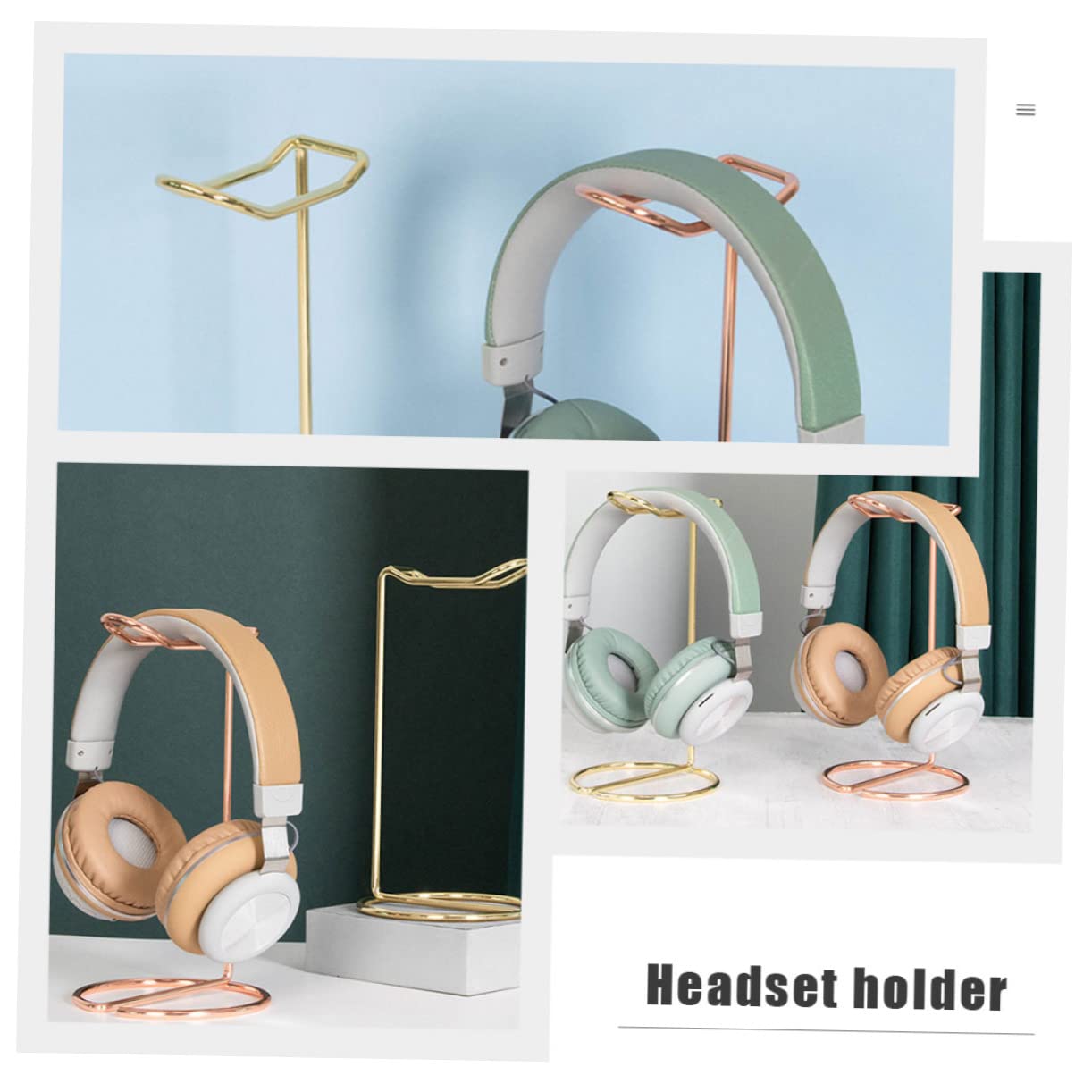 ORFOFE Stylish Alloy Headphone Hook - Universal Headset Holder Stand for Computer Desk, Gaming Setup & Office Organization - Perfect for Headphone Storage & Cable Management