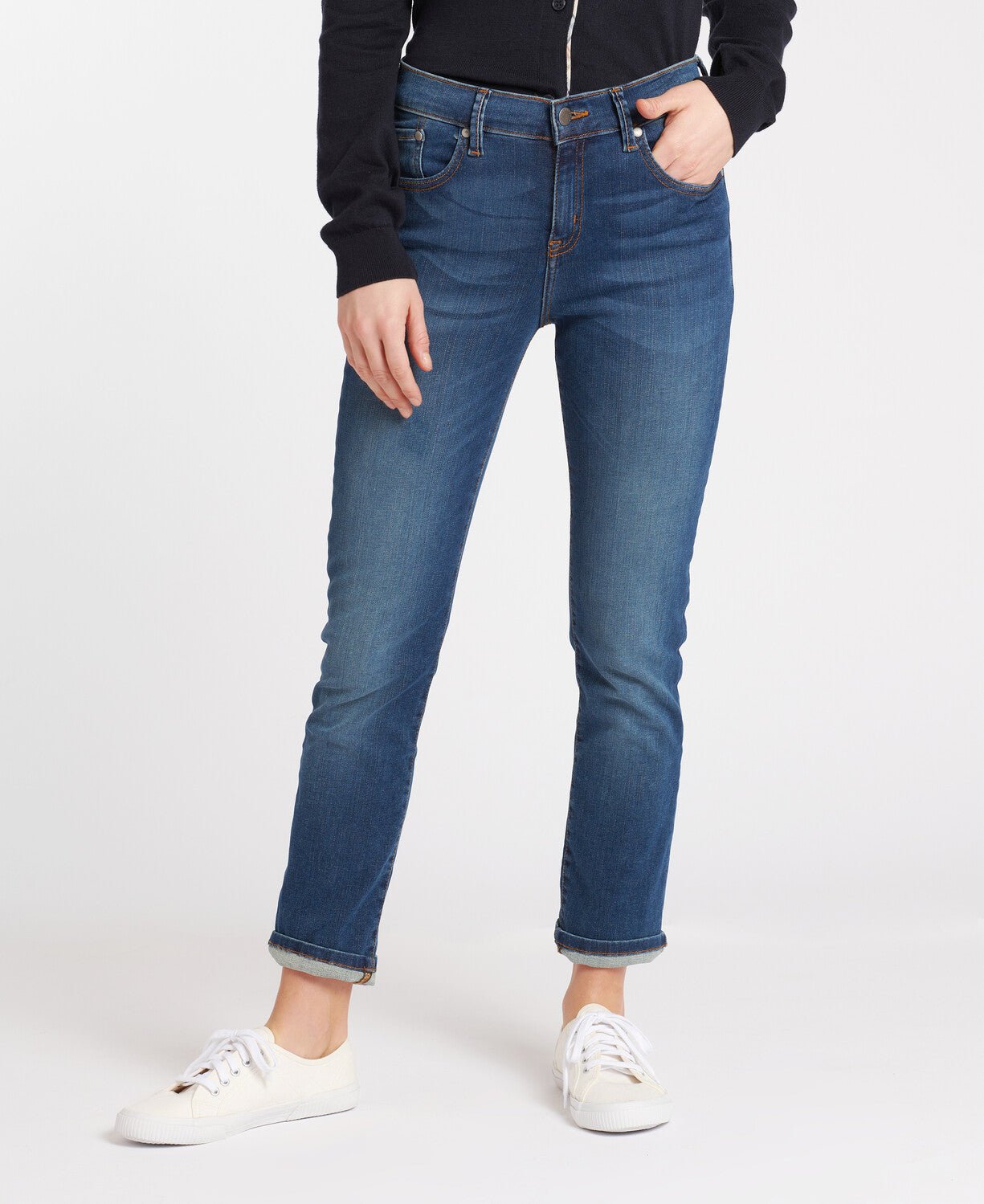 BARBOUR Essential Slim Fit Jeans for Men - Classic Blue Denim Pants | Perfect for Casual Wear, Office & Outdoor Activities