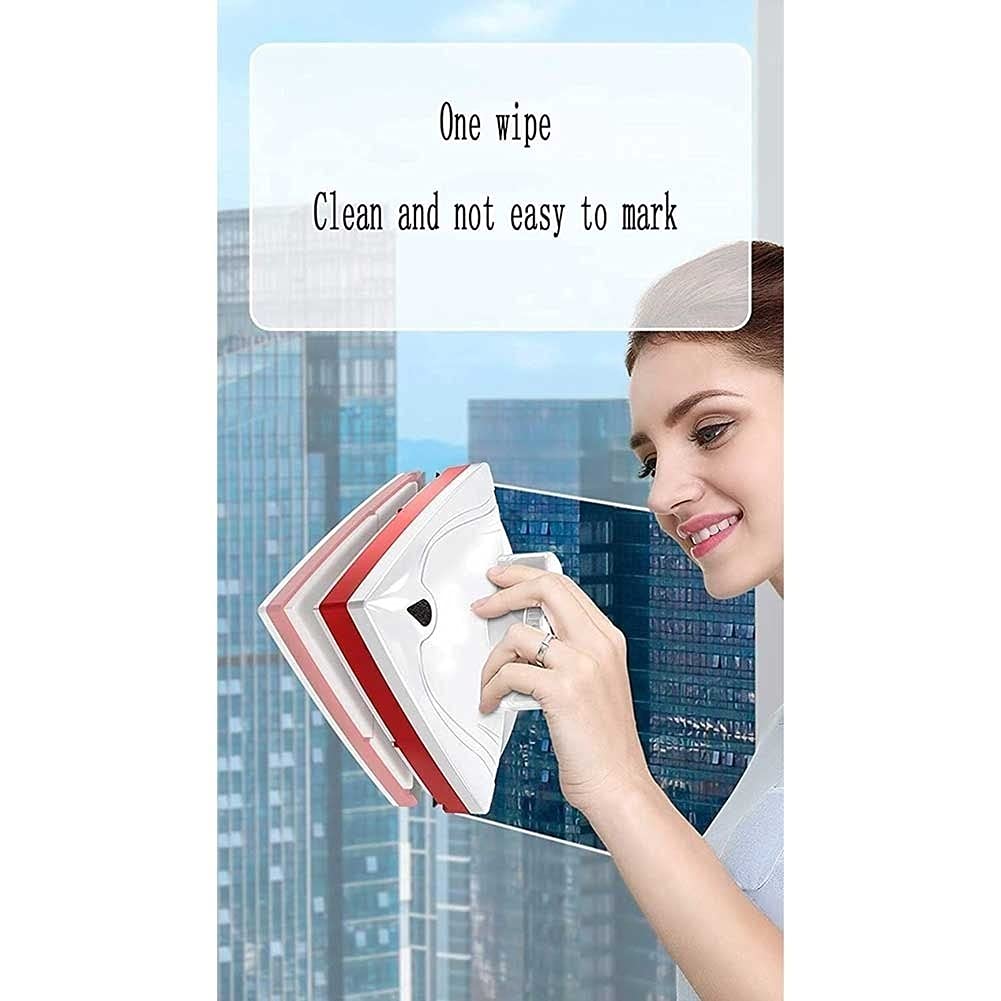 Double-Sided Magnetic Window Cleaner for Single Glazed Glass - High Reach Wiper & Scrubber for High-Rise Buildings (5-25mm Thickness) - Perfect for Apartment Windows, Skyscraper Cleaning & Hard-to-Reach Glass Surfaces
