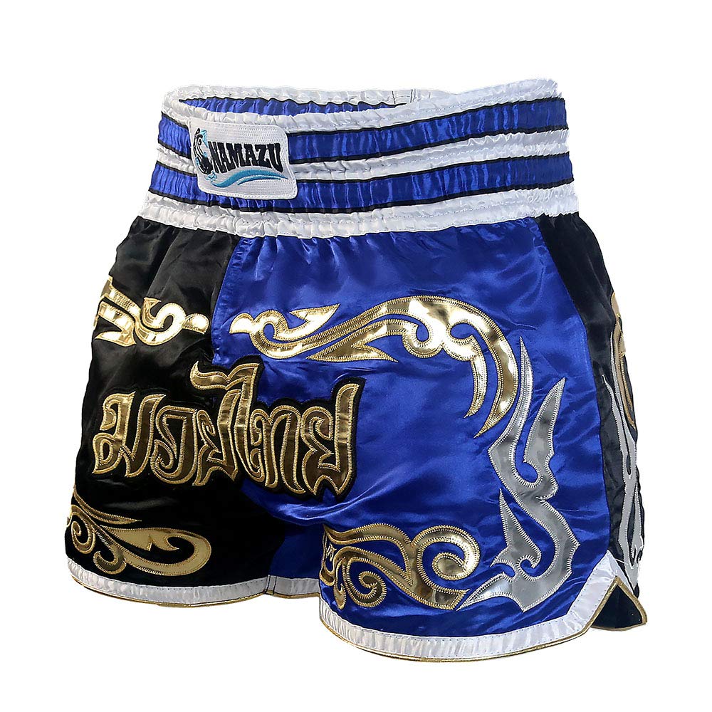 NAMAZU Muay Thai Shorts for Men & Women - Premium MMA, Boxing, Kickboxing Training Shorts | Ideal for Gym Workouts, Martial Arts & Combat Sports