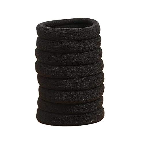 50pcs Soft Hair Elastics for Girls & Babies - No Pull Curly Hair Ties for Fine & Thick Hair - Perfect Hair Accessories for School, Sports & Daily Styling
