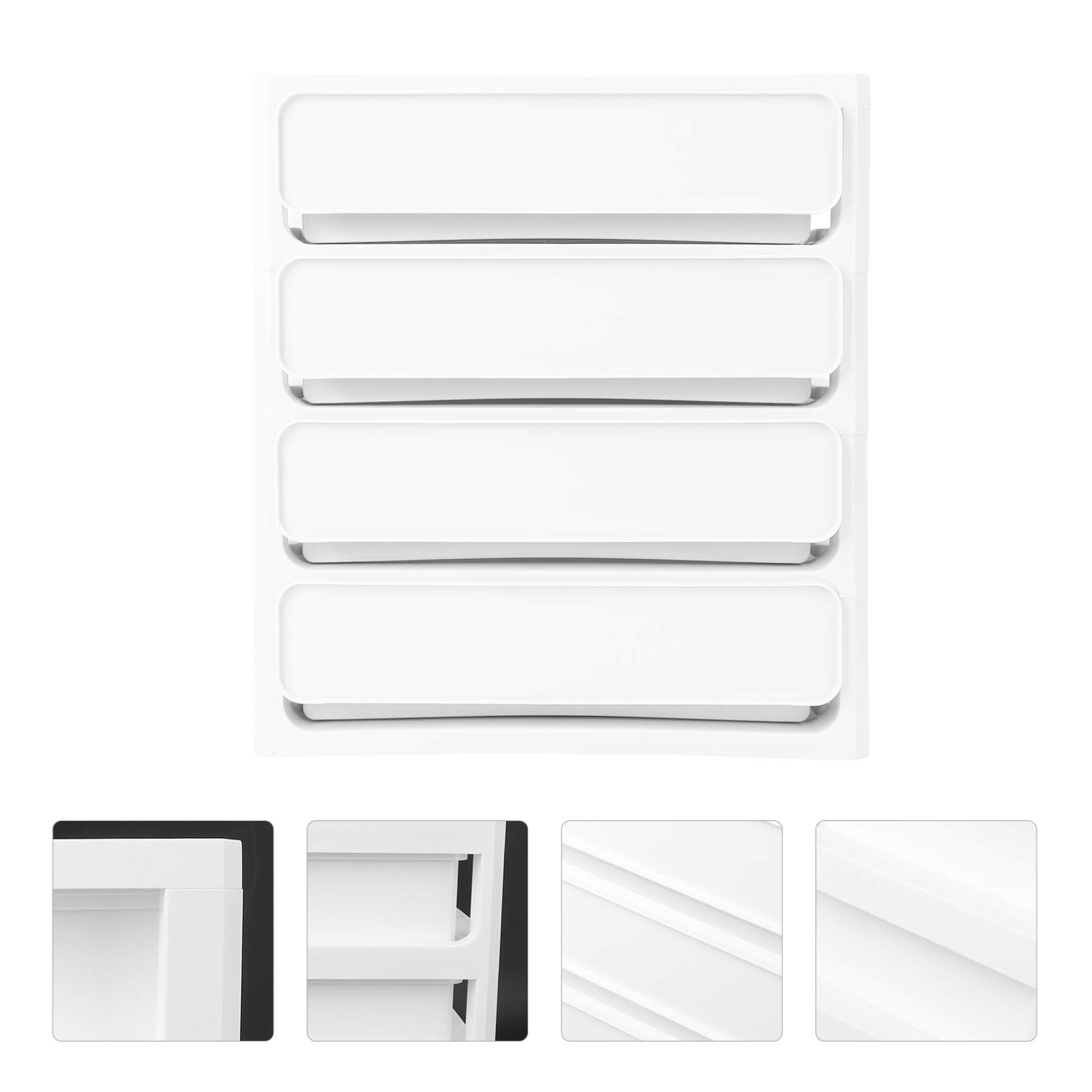 Cabilock 4 Drawer Makeup Organizer - Plastic Vanity Cabinet with 4 Layers, Jewelry & Cosmetic Storage Box for Bedroom, Bathroom & Home Office - Perfect for Organizing Makeup, Accessories & Small Items