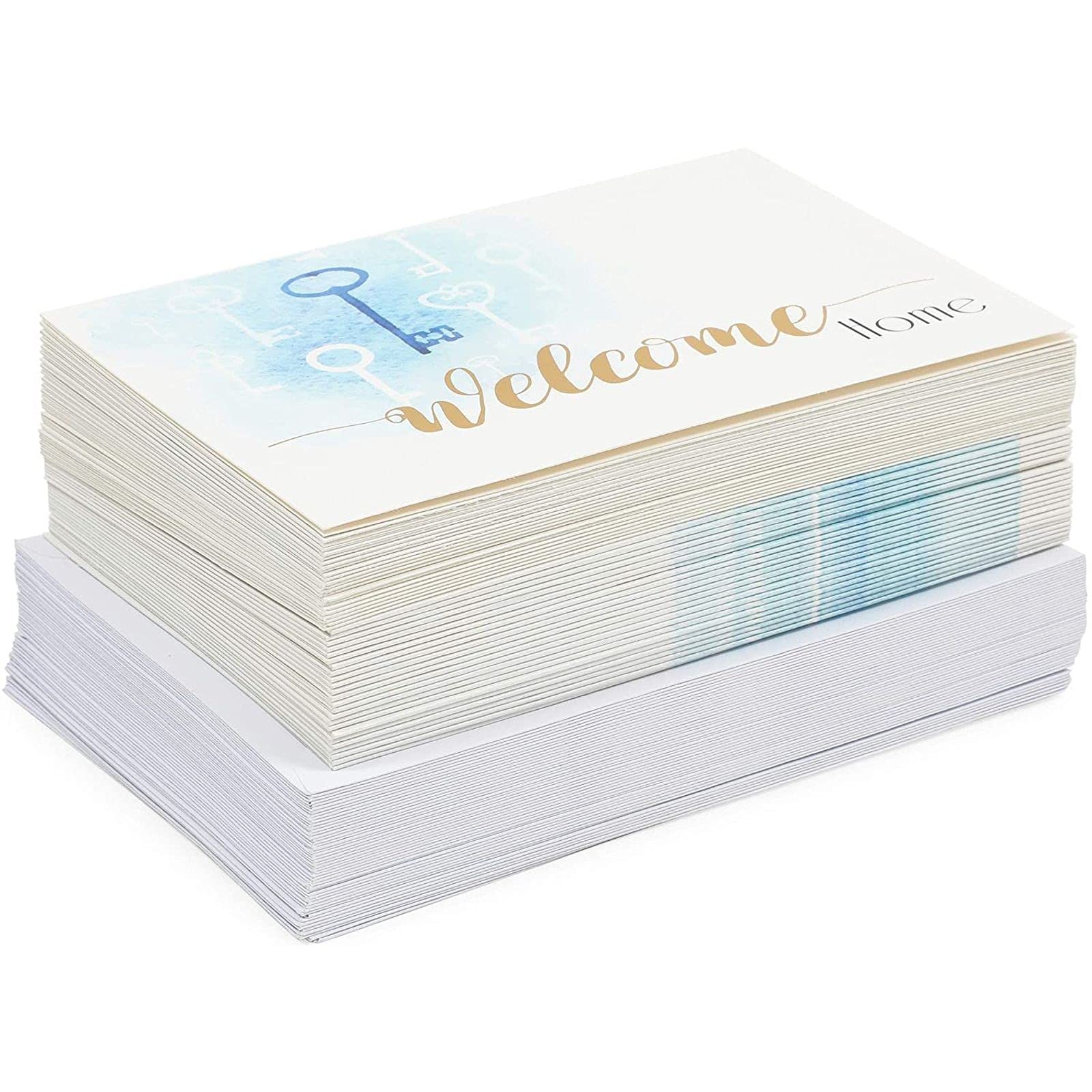 Premium Blank Greeting Cards & Envelopes Set for Realtors - Welcome Home Cards (4x6 Inches, 48 Pack) - Perfect for Client Appreciation, Housewarming Gifts & Real Estate Marketing