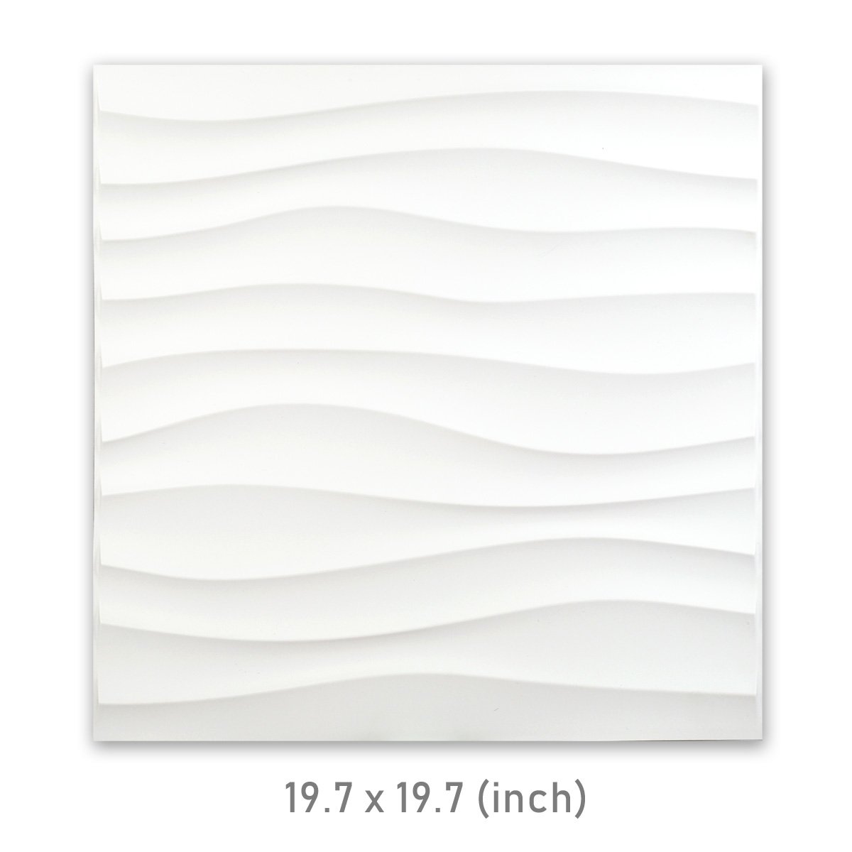 3D Peel & Stick Wall Panels - Wave Design, 32sqft/Box for Home & Office Decor