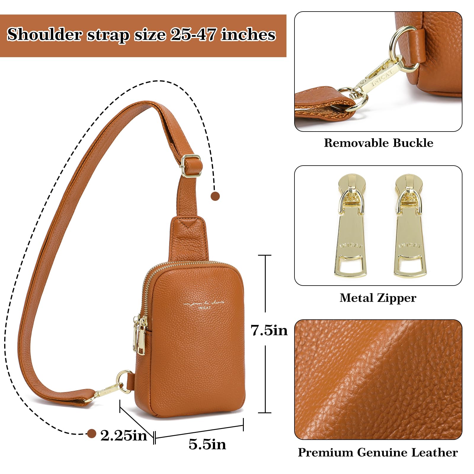 Haytijoe Small Crossbody Sling Bag for Women - Anti-Theft Travel Purse with Adjustable Strap, Lightweight Fanny Pack for Running, Hiking & Daily Use