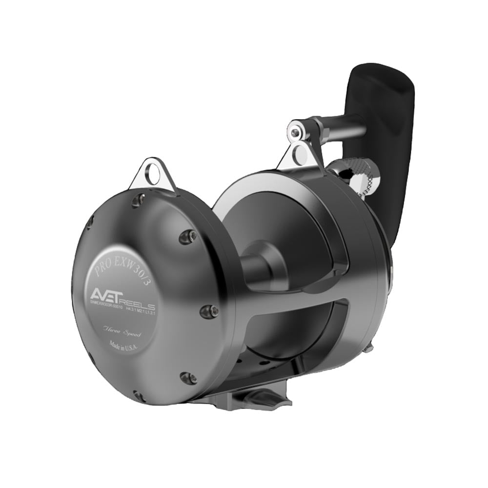 Avet Pro EXW 30/3 Wide 3-Speed Fishing Reel - Saltwater & Offshore Big Game Fishing Gear for Tuna, Marlin, and Swordfish