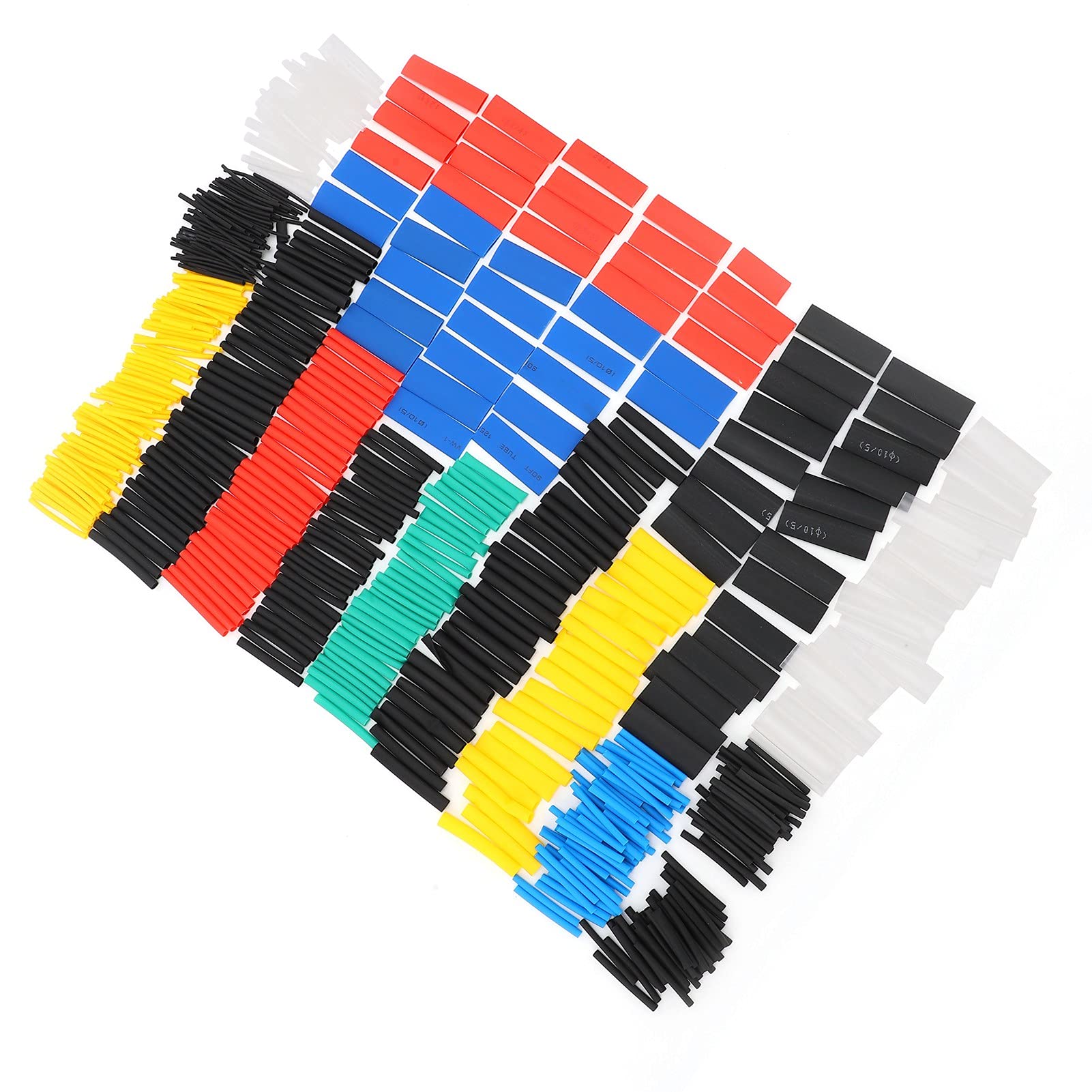 580Pcs Waterproof Heat Shrink Tube Set - 2:1 Shrink Ratio, High Strength Nylon Tubing for Electrical Wiring, Circuit Protection & DIY Projects - Perfect for Automotive, Marine & Home Electronics Repair