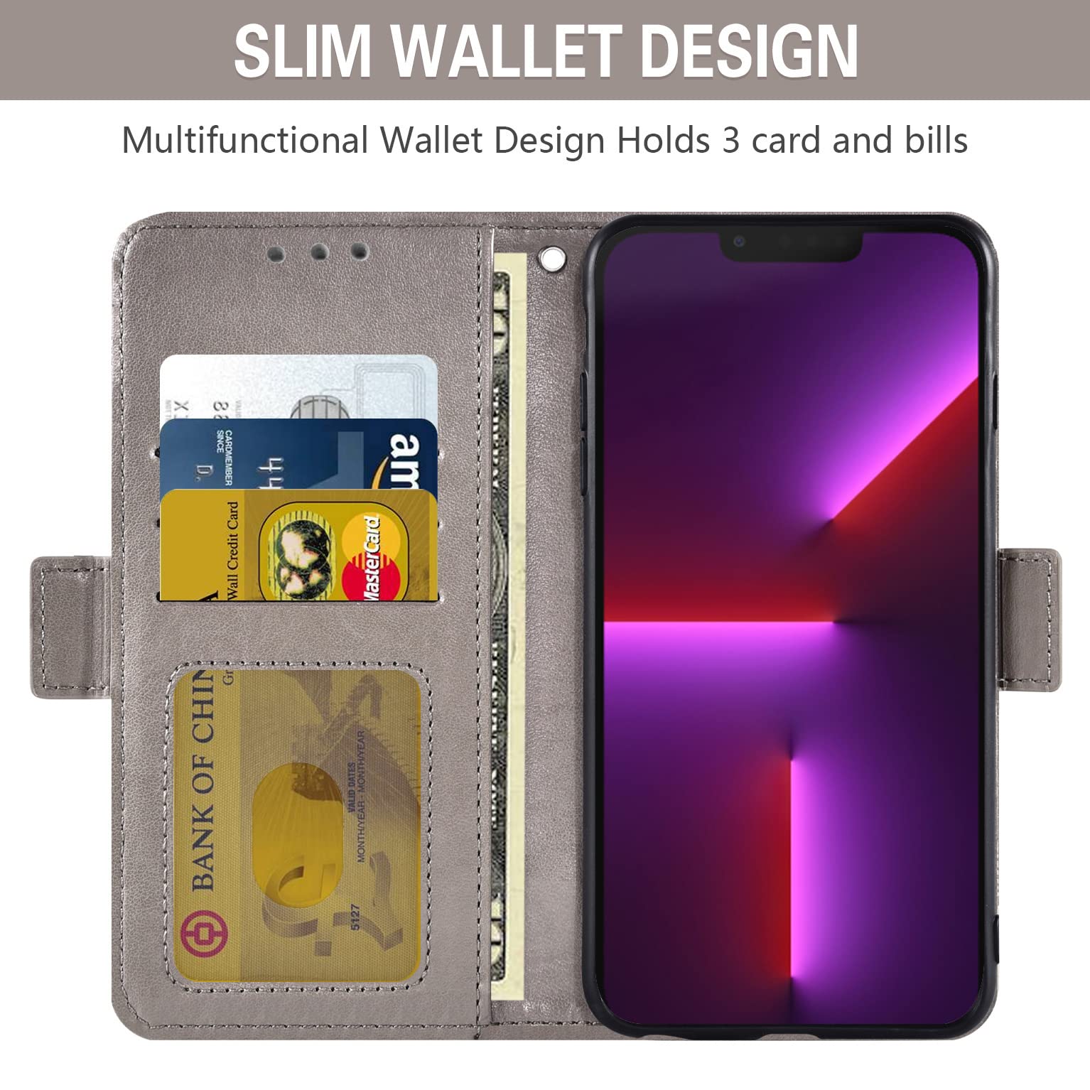 ASUWISH iPhone 13 Pro Max Wallet Case (2021 6.7