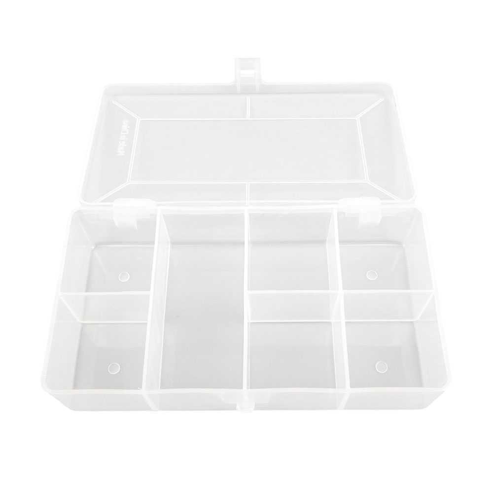 10-Piece Clear Plastic Tackle Box Organizer - Transparent Storage Case for Fishing Lures, Jewelry, Nail Art & Small Parts | Perfect for Crafting, Fishing Gear & DIY Projects