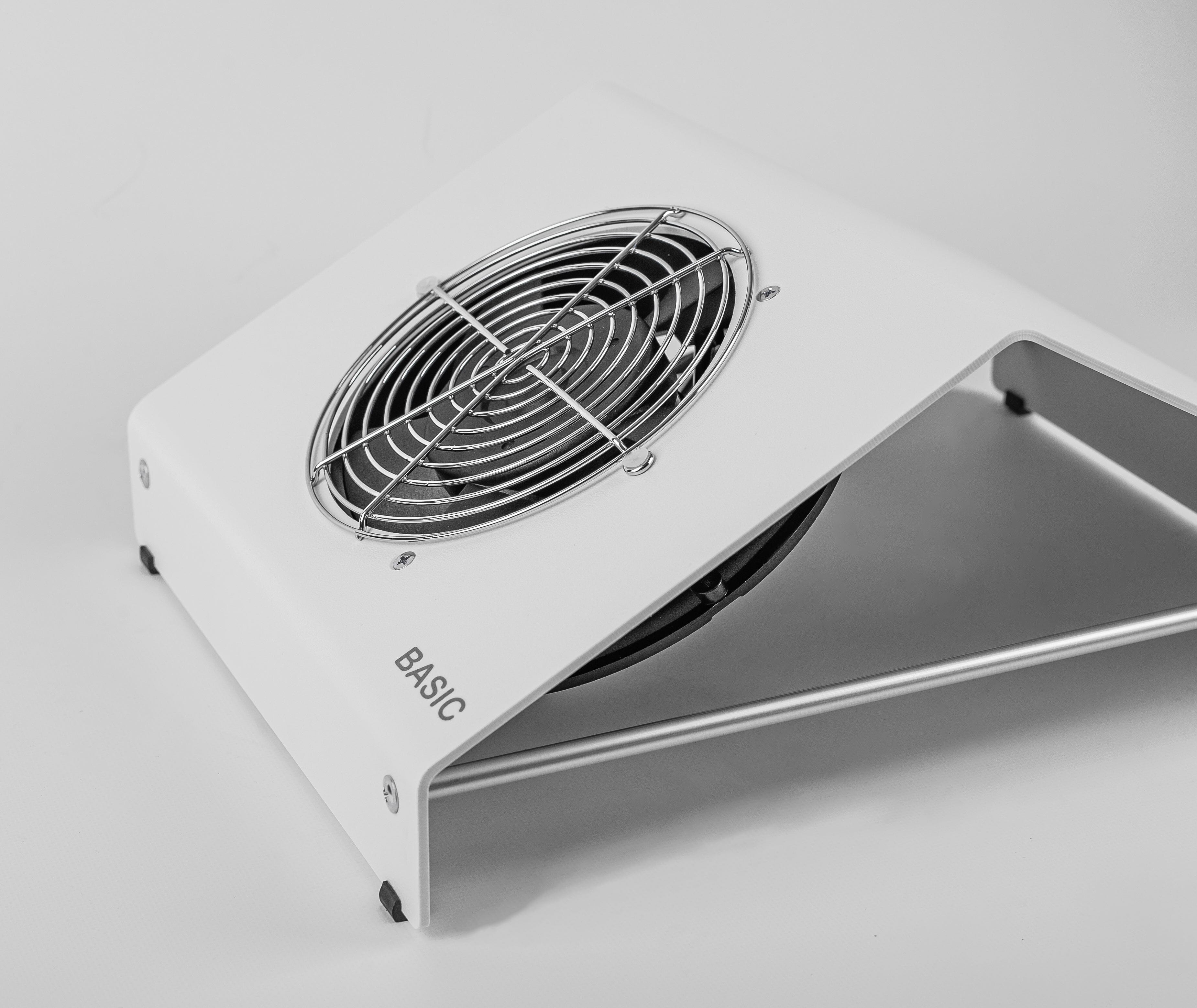 ULKA Basic White Nail Dust Collector - Professional Nail Salon Dust Extractor for Manicure & Pedicure - Perfect for Home & Salon Use