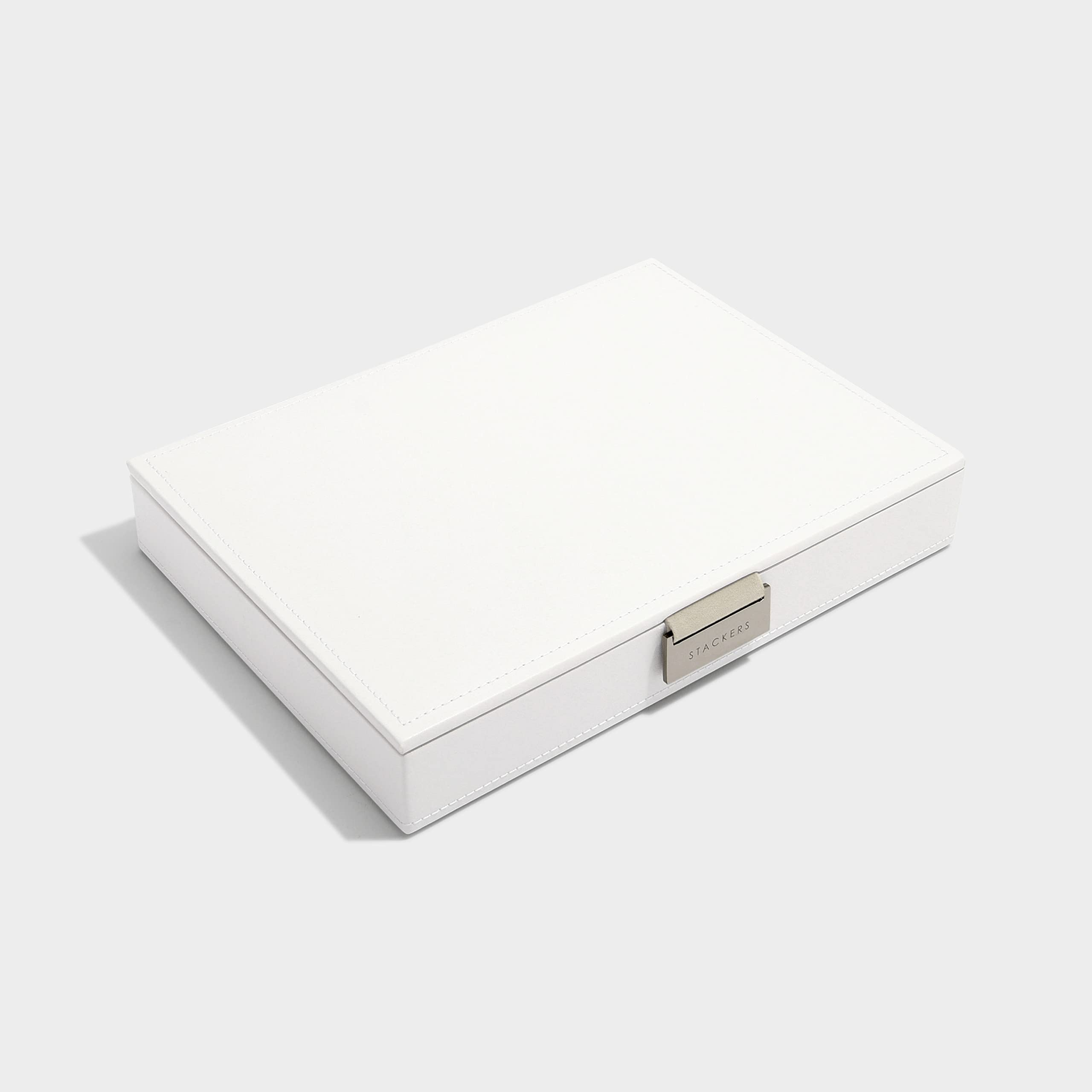 Elegant White Medium Jewelry Box with Lid - Perfect for Organizing Necklaces, Rings & Earrings - Ideal for Travel, Gifting & Home Storage