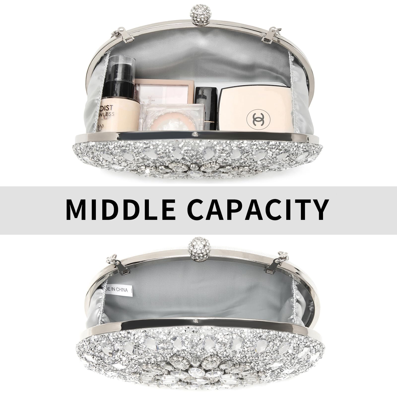 Sparkly Rhinestone Clutch Purse for Women - Luxury Evening Handbag with Crystal Embellishments | Perfect for Parties, Weddings & Formal Events