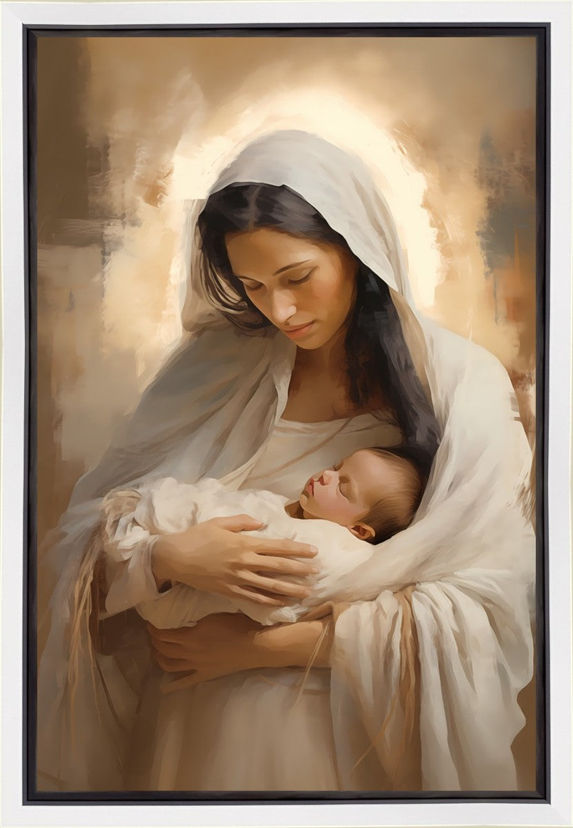 Swaddled by Love Gallery Wrap Canvas - Premium Nursery Wall Art for Baby Rooms & Nurseries - Perfect for Newborn Gifts & Nursery Decor