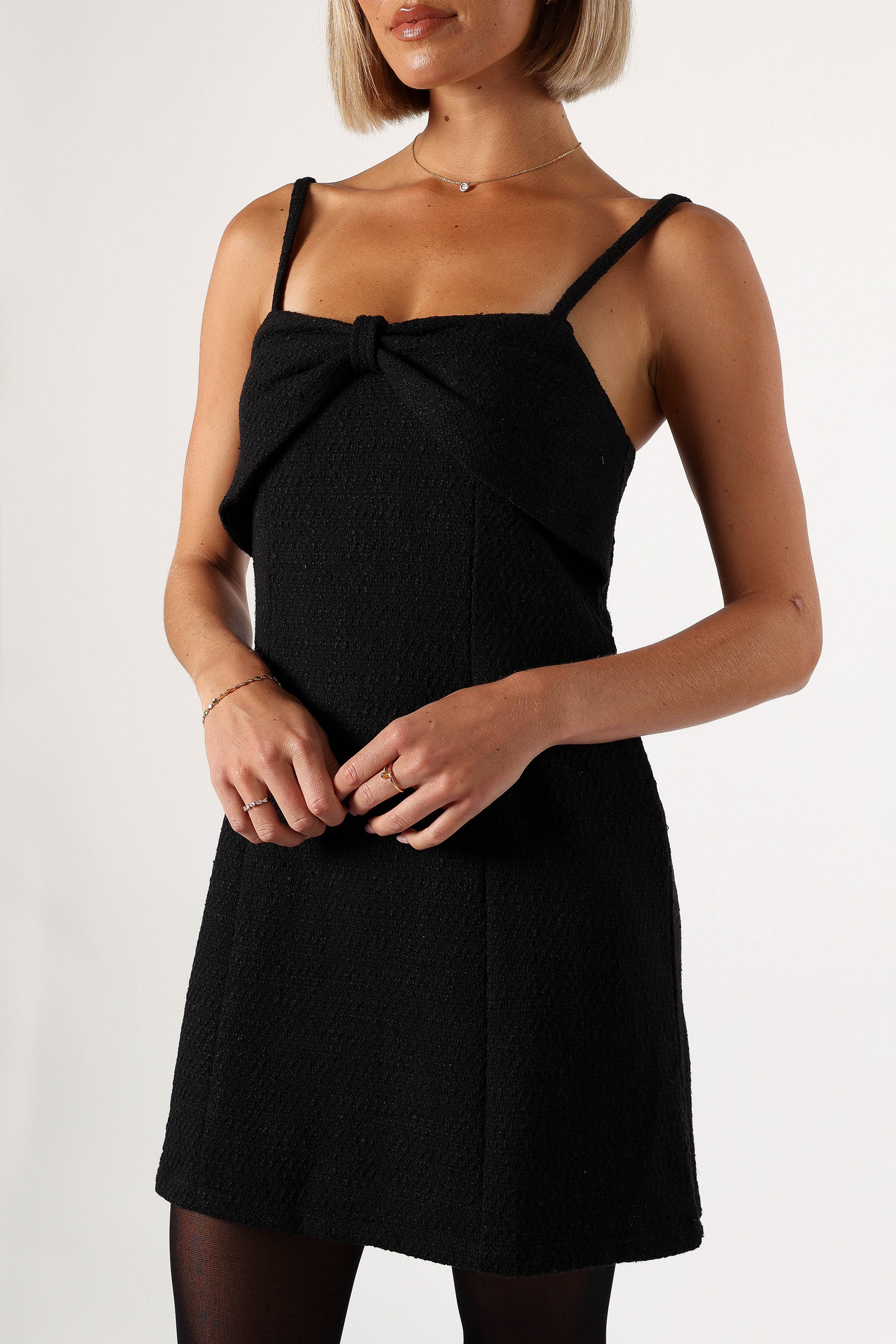Adley Mini Dress for Women - Elegant Black Party Dress for Night Out, Date Night, Cocktail Party & Special Occasions