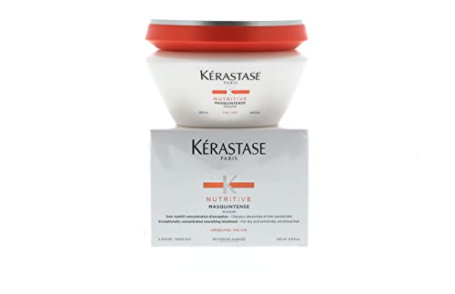 Kerastase Nutritive Masquintense Hair Mask for Fine Hair - 6.8 oz Deep Conditioning Treatment for Men & Women - Repair Dry & Damaged Hair - Perfect for Daily Use & Salon-Quality Results at Home (SKU# 1760014MA)
