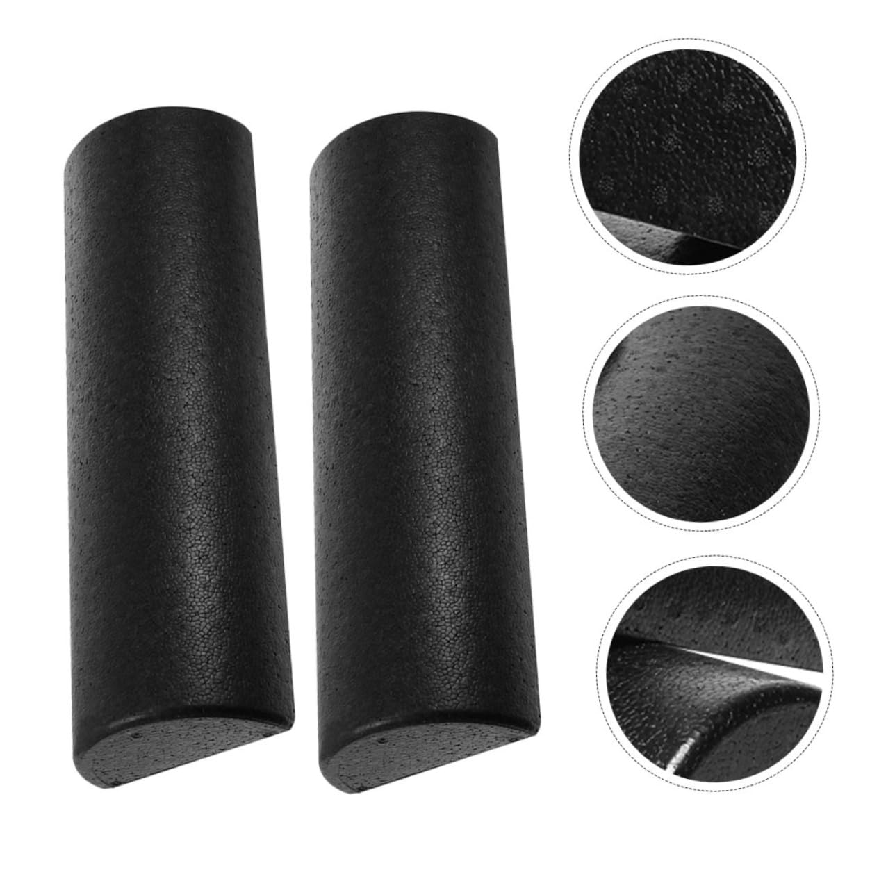 POPETPOP Yoga & Massage Roller Set - Half Foam Roller for Muscle Recovery, Semicircle Yoga Roller for Gym Equipment - Perfect for Home Workouts, Physical Therapy & Fitness Training