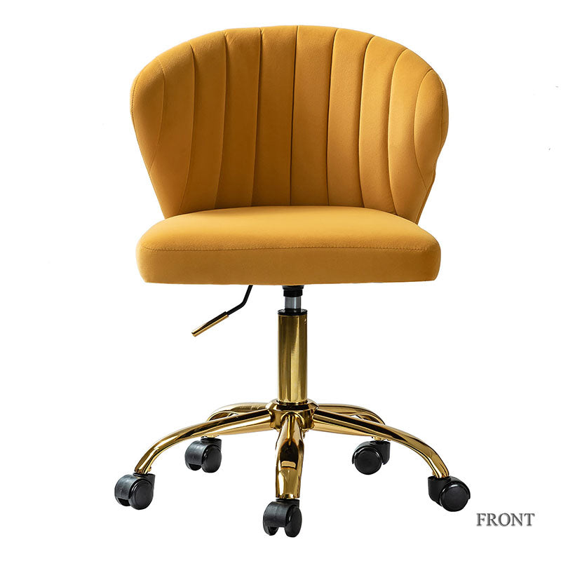 Premium Chandra Velvet Office Chair - Ergonomic Executive Desk Chair with Lumbar Support for Home & Office Workspaces - Comfortable Modern Computer Chair for Long Hours of Sitting