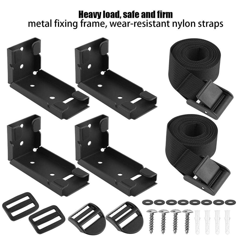 Under Desk CPU Holder - Adjustable Straps Wall Mount Tower Bracket for PC Desktop, Heavy Duty Computer Case Mount - Perfect for Office, Gaming & Home Workstations