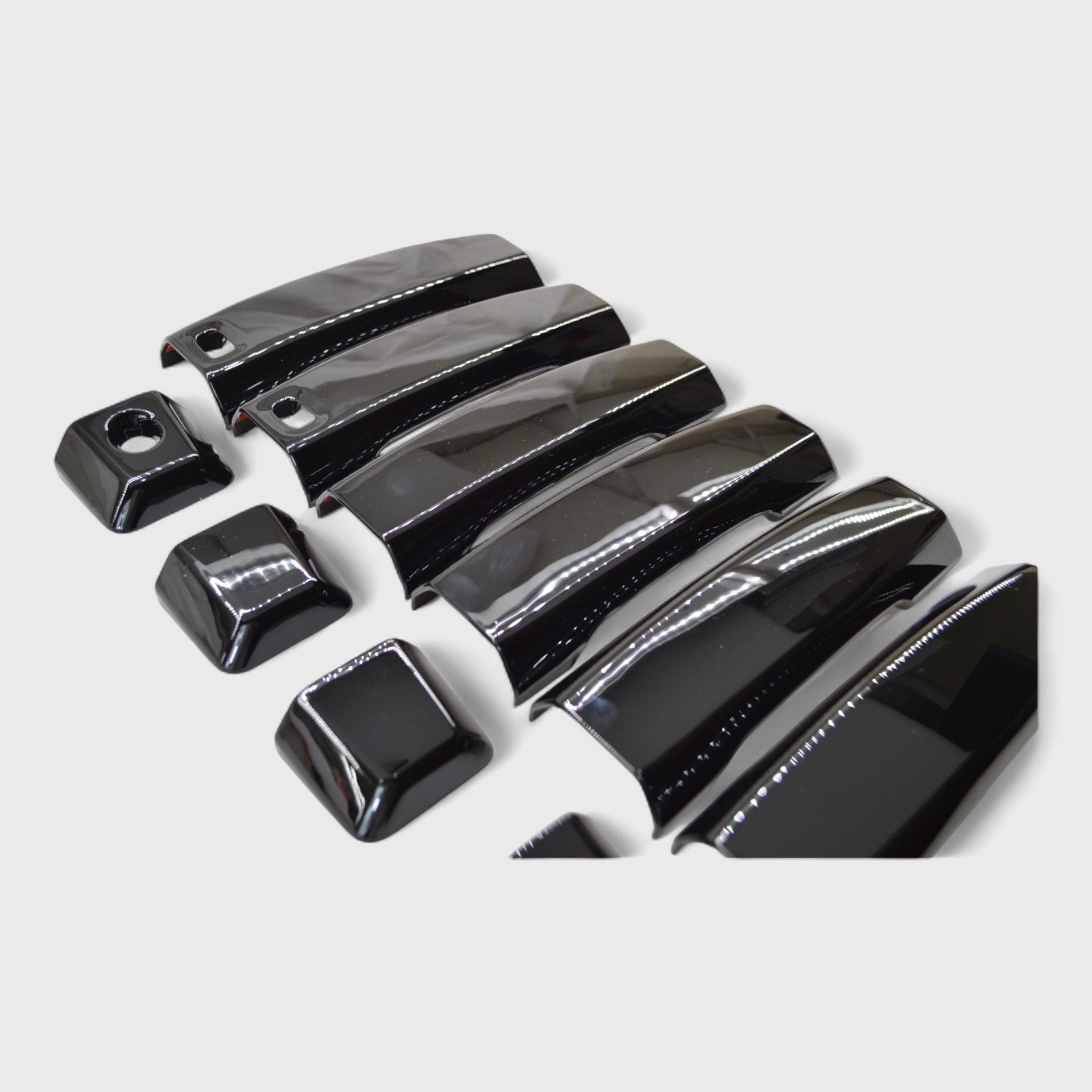 Glossy Black Chrome Delete Door Handle Cover for Cars - Compatible with Smart Key (Model DH6273BLK) | Upgrade Your Vehicle's Exterior Style for a Sleek Look