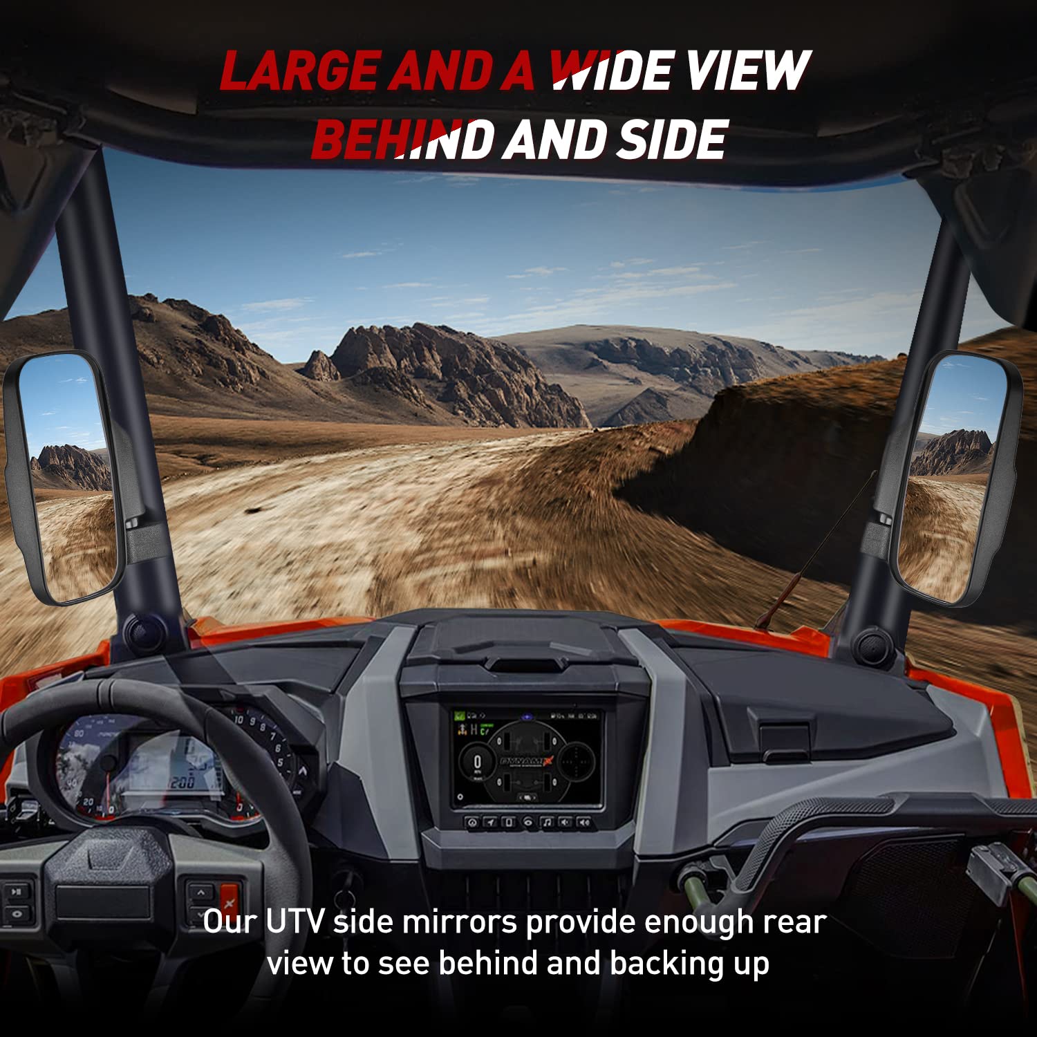 Frokom Universal UTV Side Mirrors for 1.6