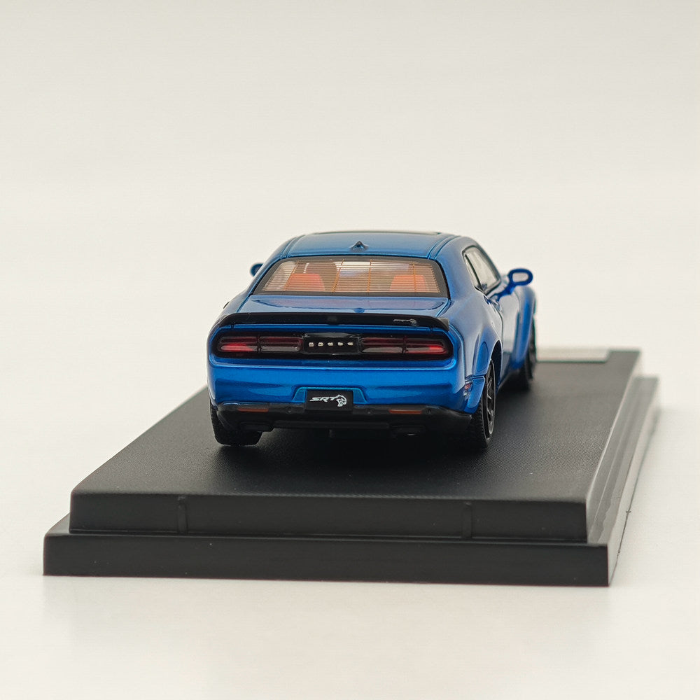 1:64 Scale SH Dodge SRT Hellcat Muscle Sports Diecast Model Car - Blue Collectible Toy for Adults & Kids - Perfect for Display, Gifts, and Racing Game Scenes