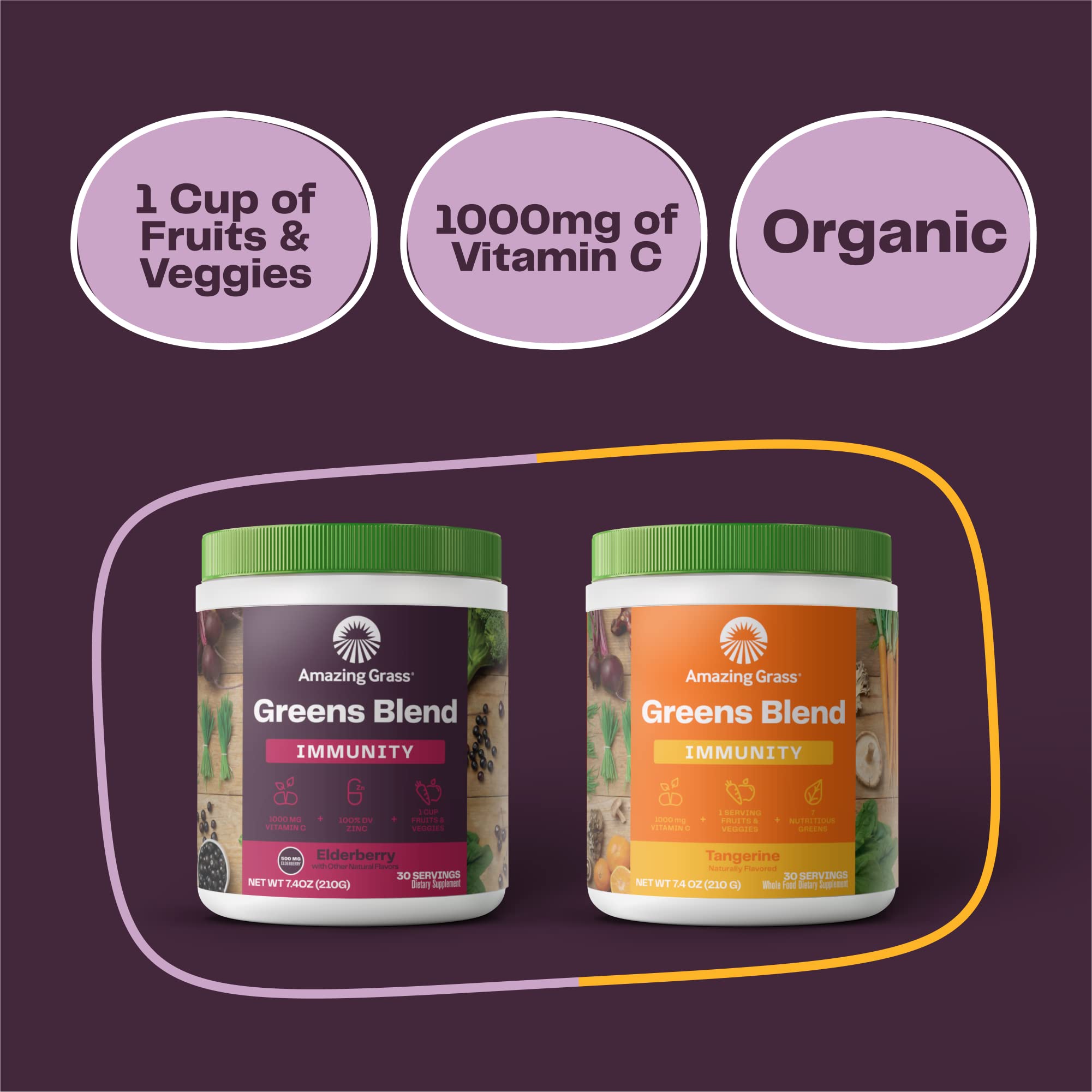 Amazing Grass Greens Superfood Powder - Organic Spirulina, Chlorella, Beet Root with Digestive Enzymes & Probiotics for Immune Support & Gut Health - 30 Servings | Perfect for Smoothies, Juices & Daily Wellness Routine
