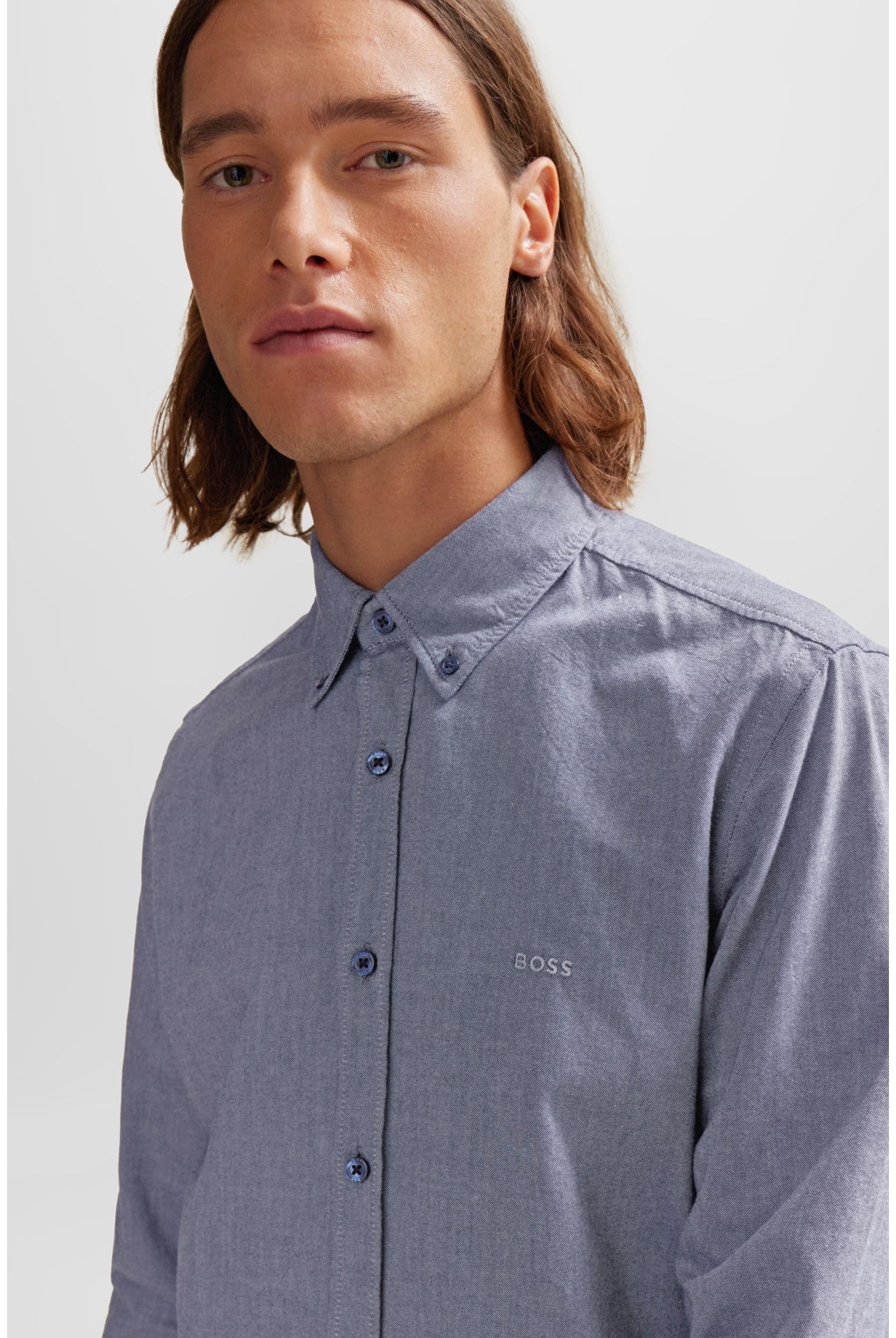 BOSS Men's Rickert Checkered Shirt - Stylish Casual Button-Down for Work, Outdoors & Everyday Wear