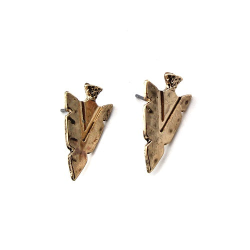 Vintage Arrowhead Earrings in Antique Gold - Boho Chic Jewelry for Women, Perfect for Casual Wear, Parties & Gifts