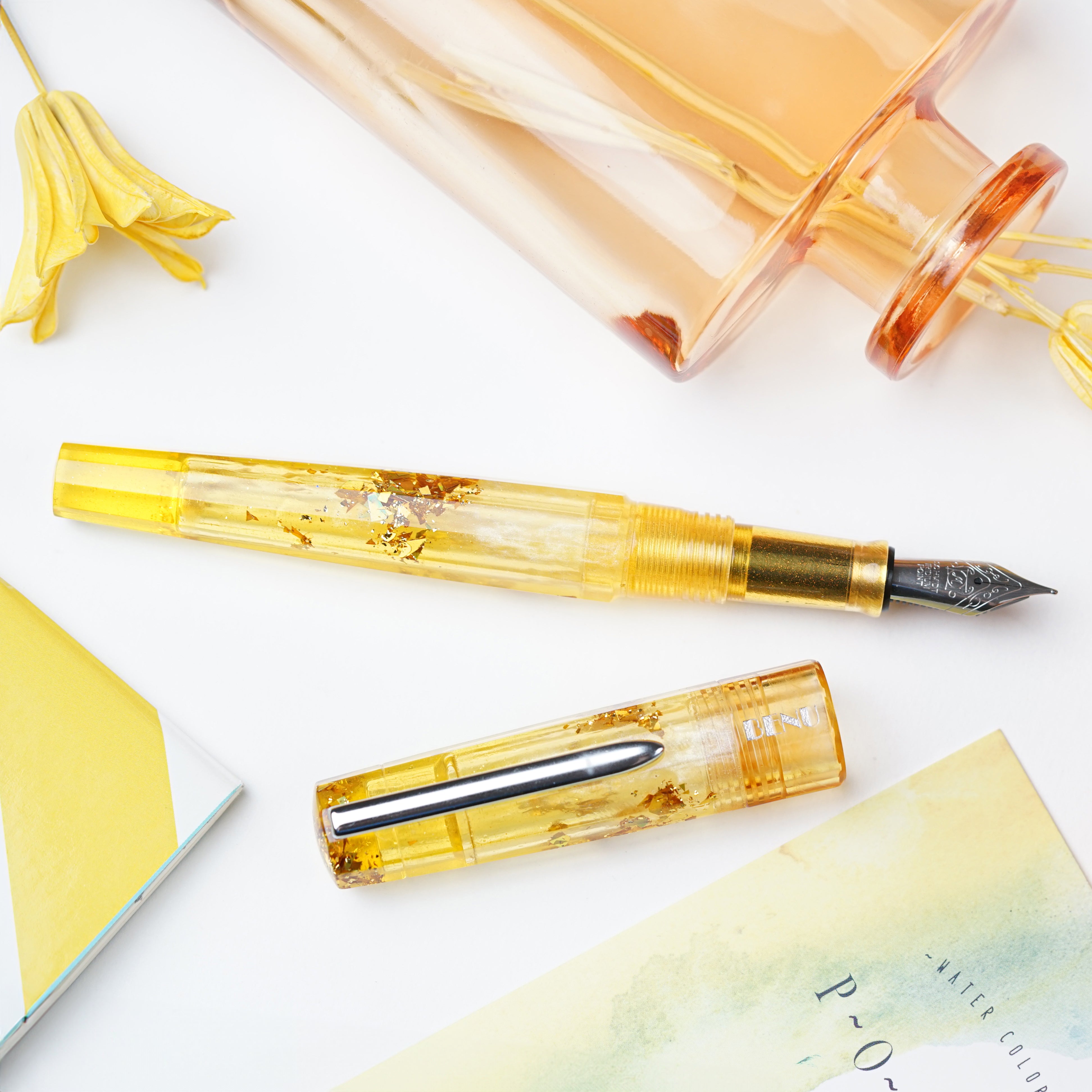 Benu Euphoria Fountain Pen in Hot Toddy - Premium Handcrafted Writing Instrument for Calligraphy, Journaling & Gifts - Elegant Design for Professionals & Pen Enthusiasts