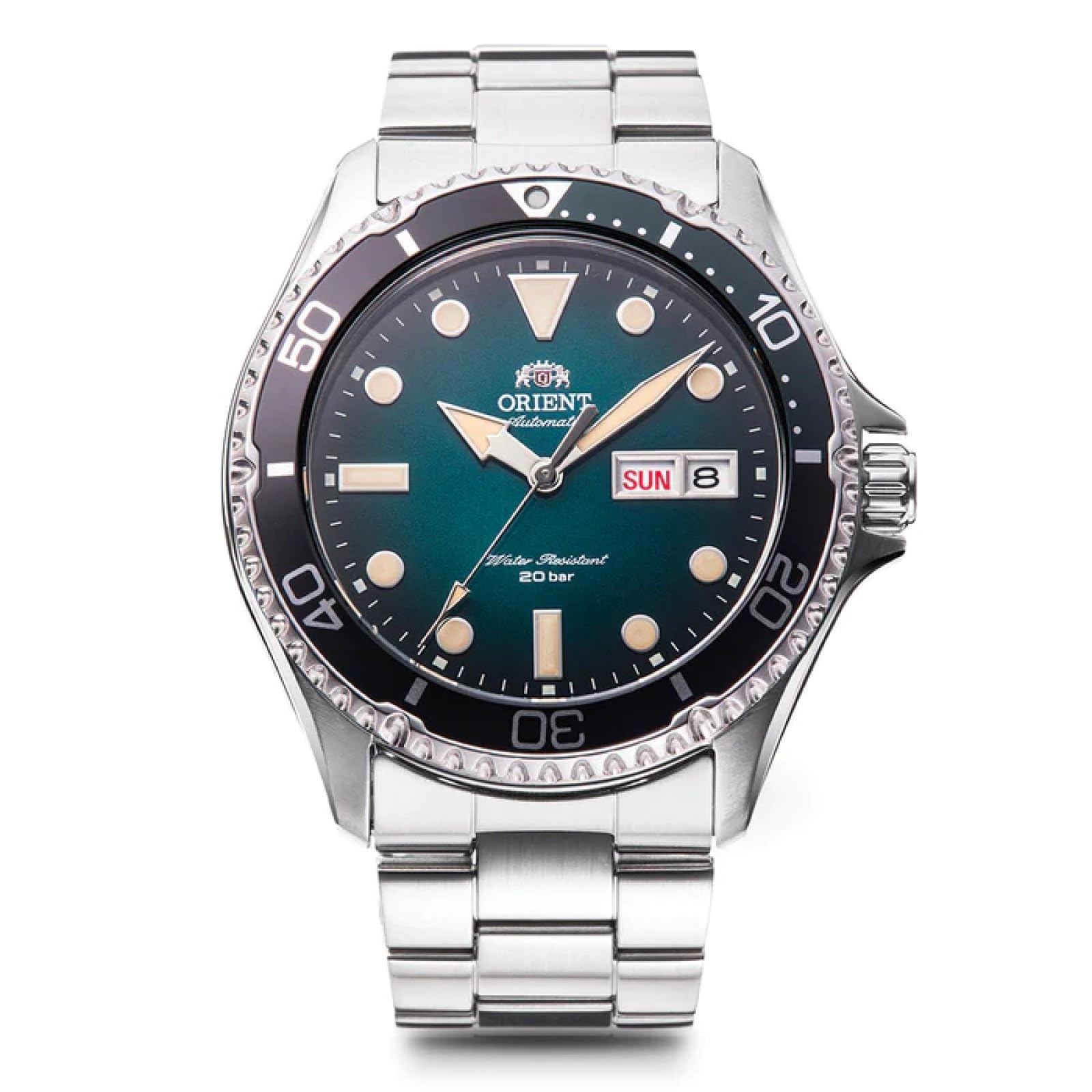ORIENT Men's Automatic Diver Watch RN-AA0811E - Silver Stainless Steel Japanese Movement | Waterproof Dive Watch for Men | Perfect for Scuba Diving, Swimming & Everyday Wear
