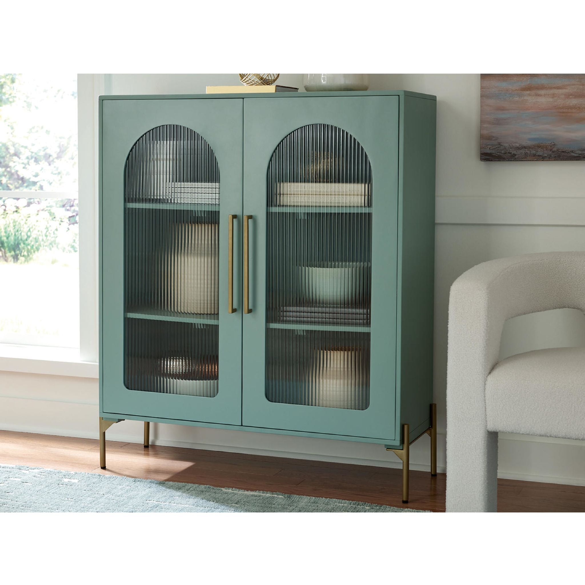 Adwen Light Green Accent Cabinet - Stylish Storage for Living Room, Bedroom & Entryway | Modern Home Decor Furniture