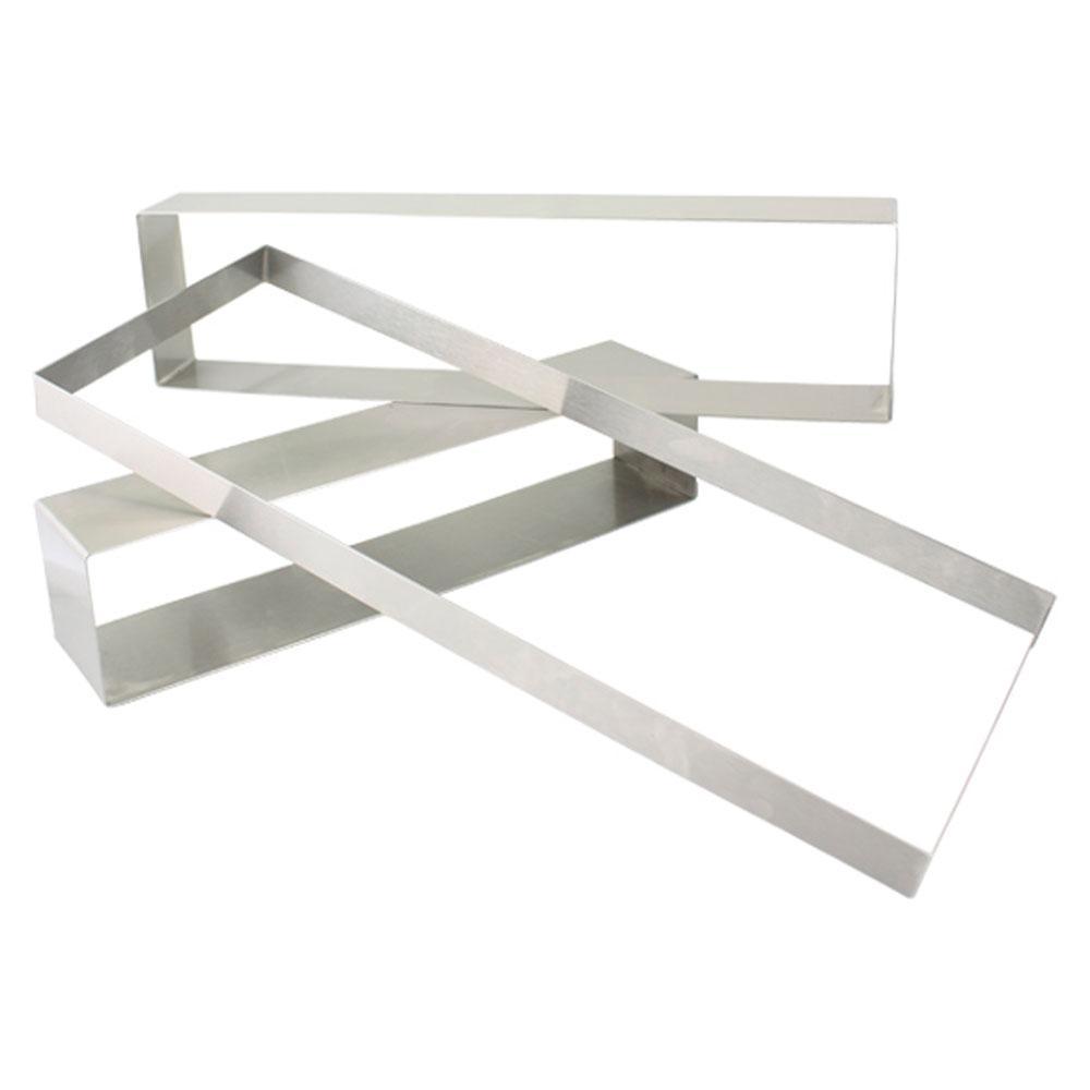 0.5 Inch High Stainless Steel Rectangle Baking Molds - Perfect for Chocolate, Candy, Soap & Candle Making - Durable & Non-Stick for Easy Release