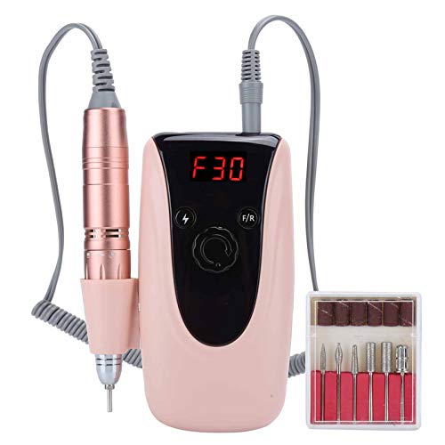 Professional 30000RPM Rechargeable Electric Nail Drill Kit - Acrylic & Gel Nail Art, Manicure Pedicure & Polishing Machine for Salon & Home Use