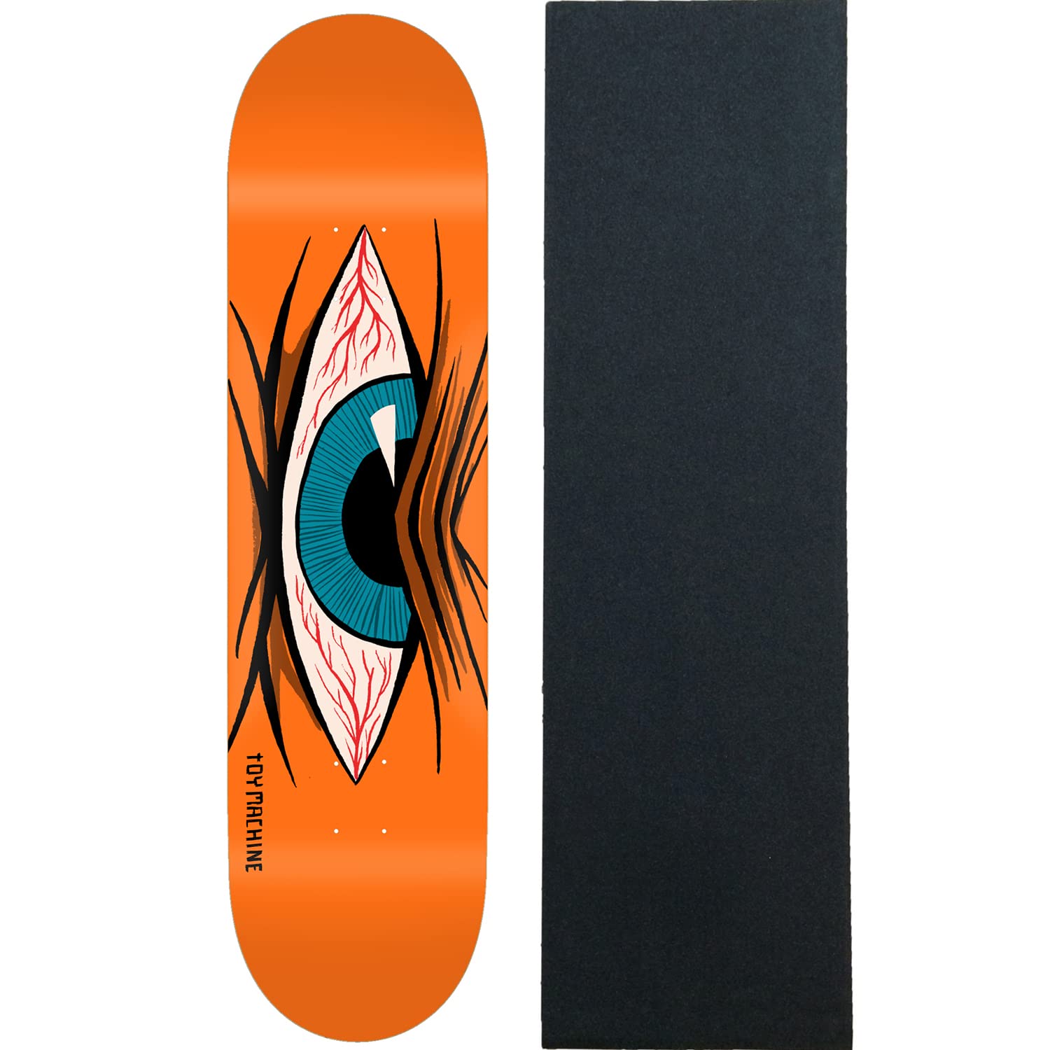 Toy Machine Skateboards Mad Eye Orange Deck 8.38