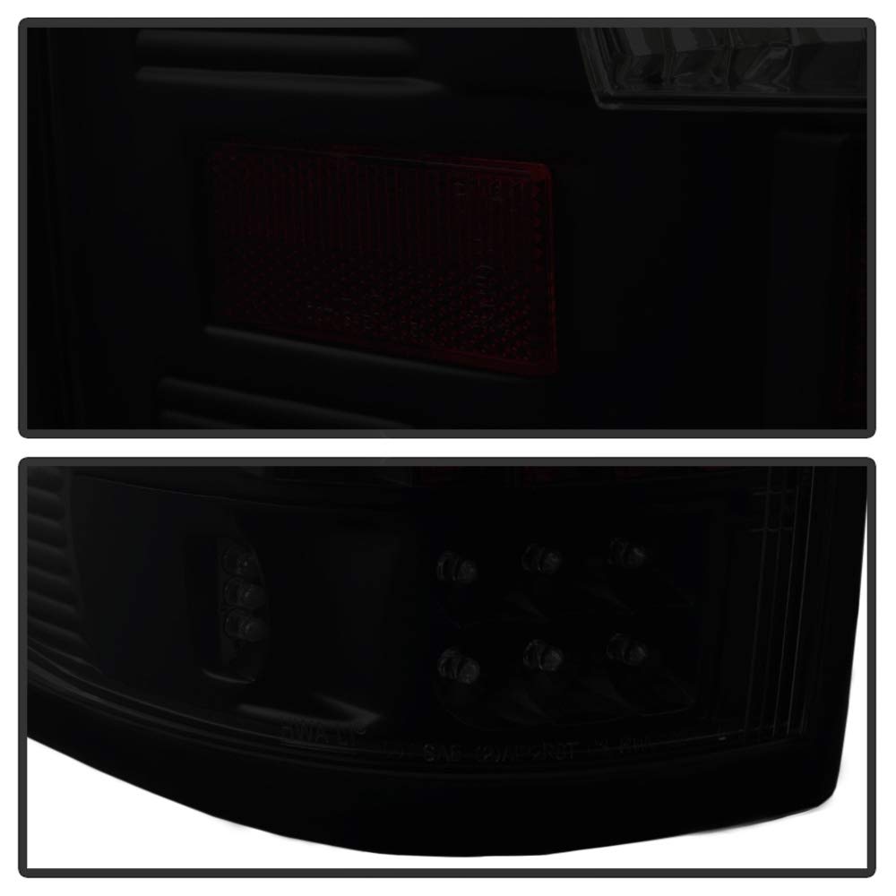 ACANII LED Tail Lights Brake Lamps - Smoked Lens Black Housing for 2004-2008 Ford F150 Pickup Truck (Pair Left+Right, Cyber Black V2) - Upgrade Your Truck's Style & Safety for Night Driving