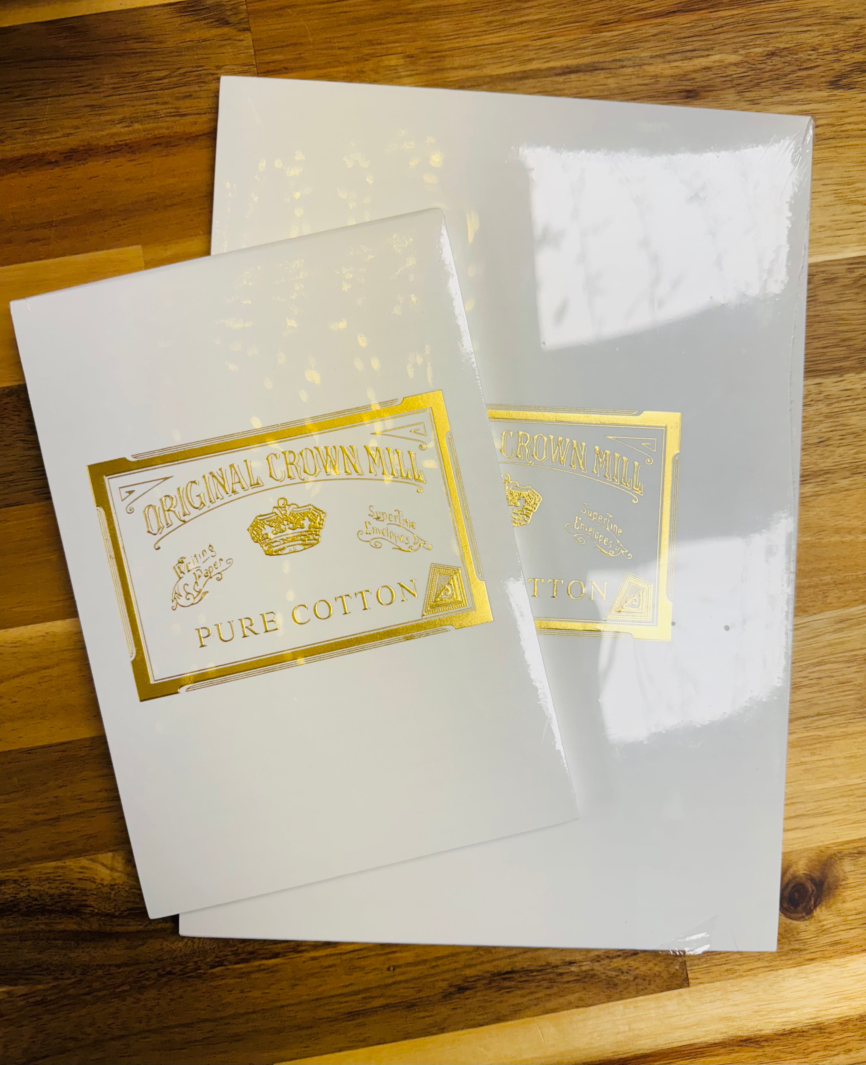 Original Crown Mill 100% Pure Cotton Paper - Premium Stationery for Letter Writing, Calligraphy & Crafting - Perfect for Wedding Invitations, Greeting Cards & Art Projects