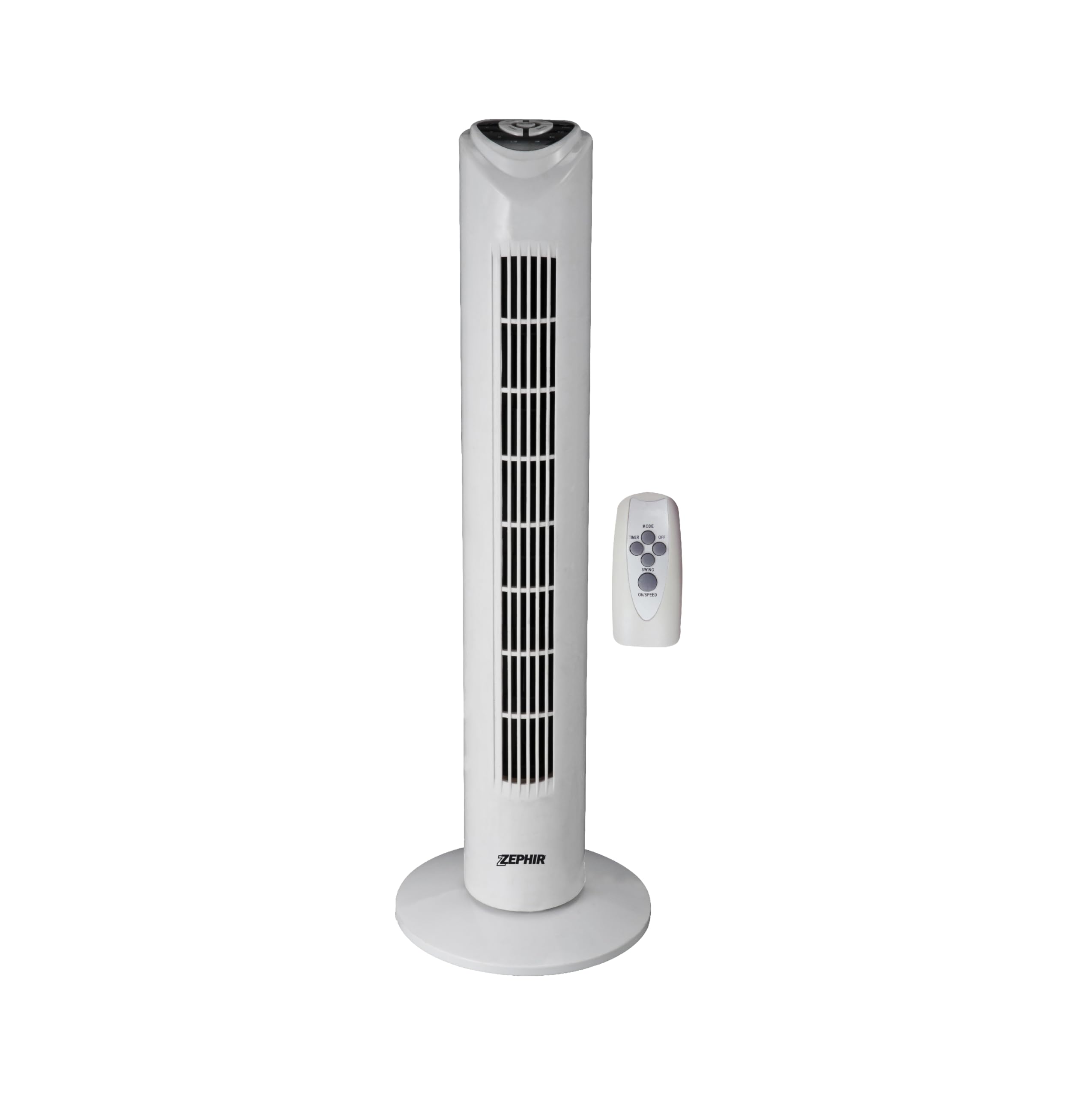 Zephir PH82TS Tower Fan with Remote Control, Timer, 45W, White - Quiet Cooling for Bedroom, Office & Living Room