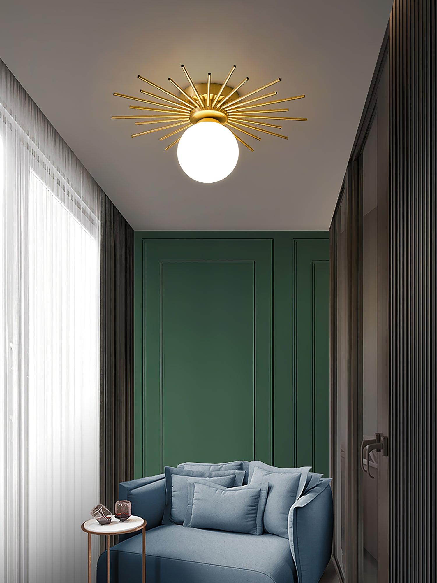 Modern Margaret Ceiling Lamp - Elegant Flush Mount Lighting Fixture for Bedroom, Living Room & Dining Room - Energy Efficient LED Light for Home Decor
