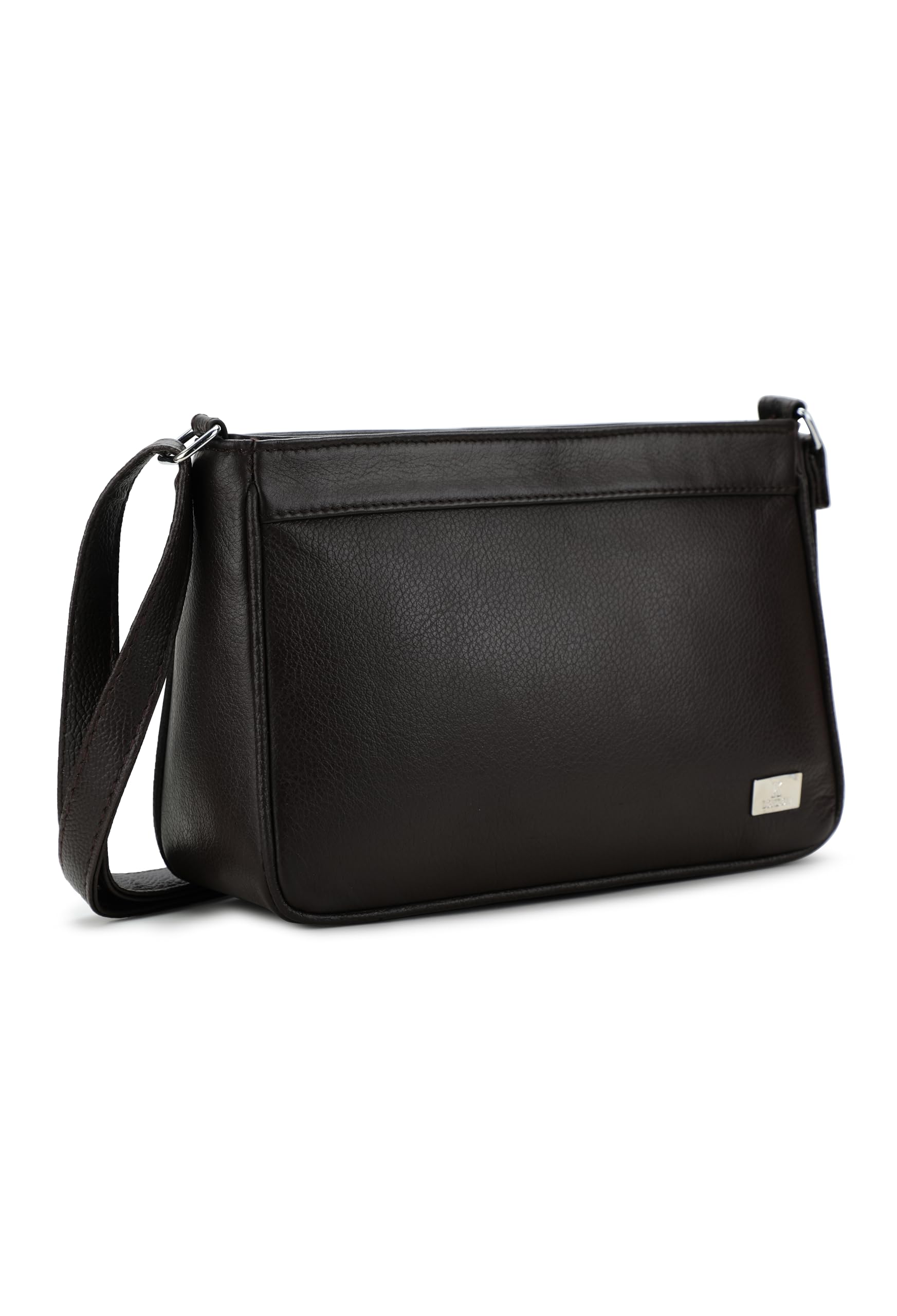 K London Genuine Leather Crossbody Sling Bag for Women - Stylish Phone Pouch & Shoulder Purse (Black) | Perfect for Everyday Use, Travel, and Work
