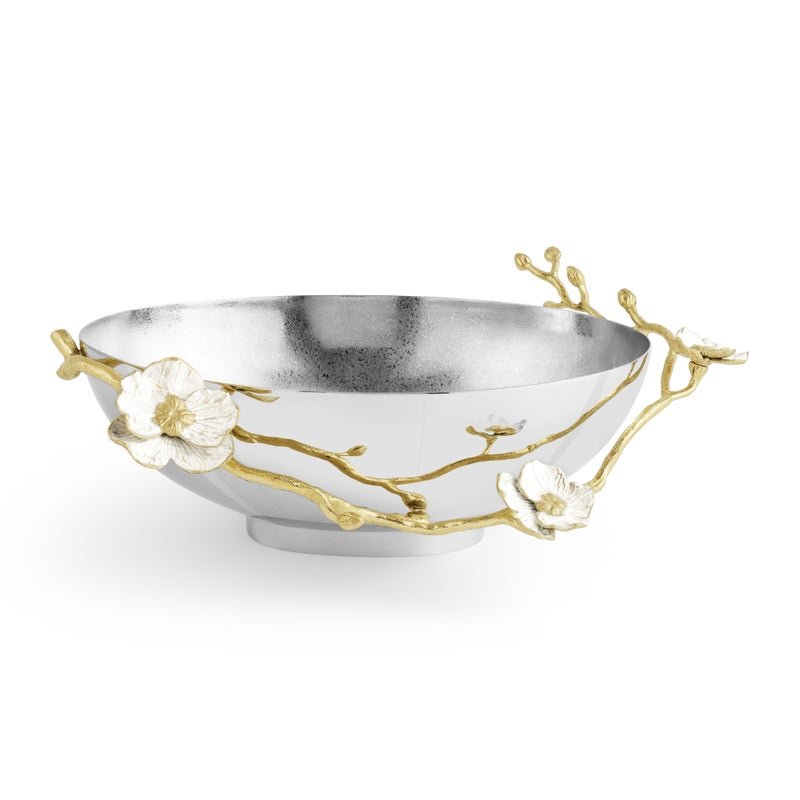 Elegant Orchid Low Oval Bowl - Handcrafted Ceramic Serving Dish for Salads, Soups & Desserts - Perfect for Dining, Entertaining & Home Decor