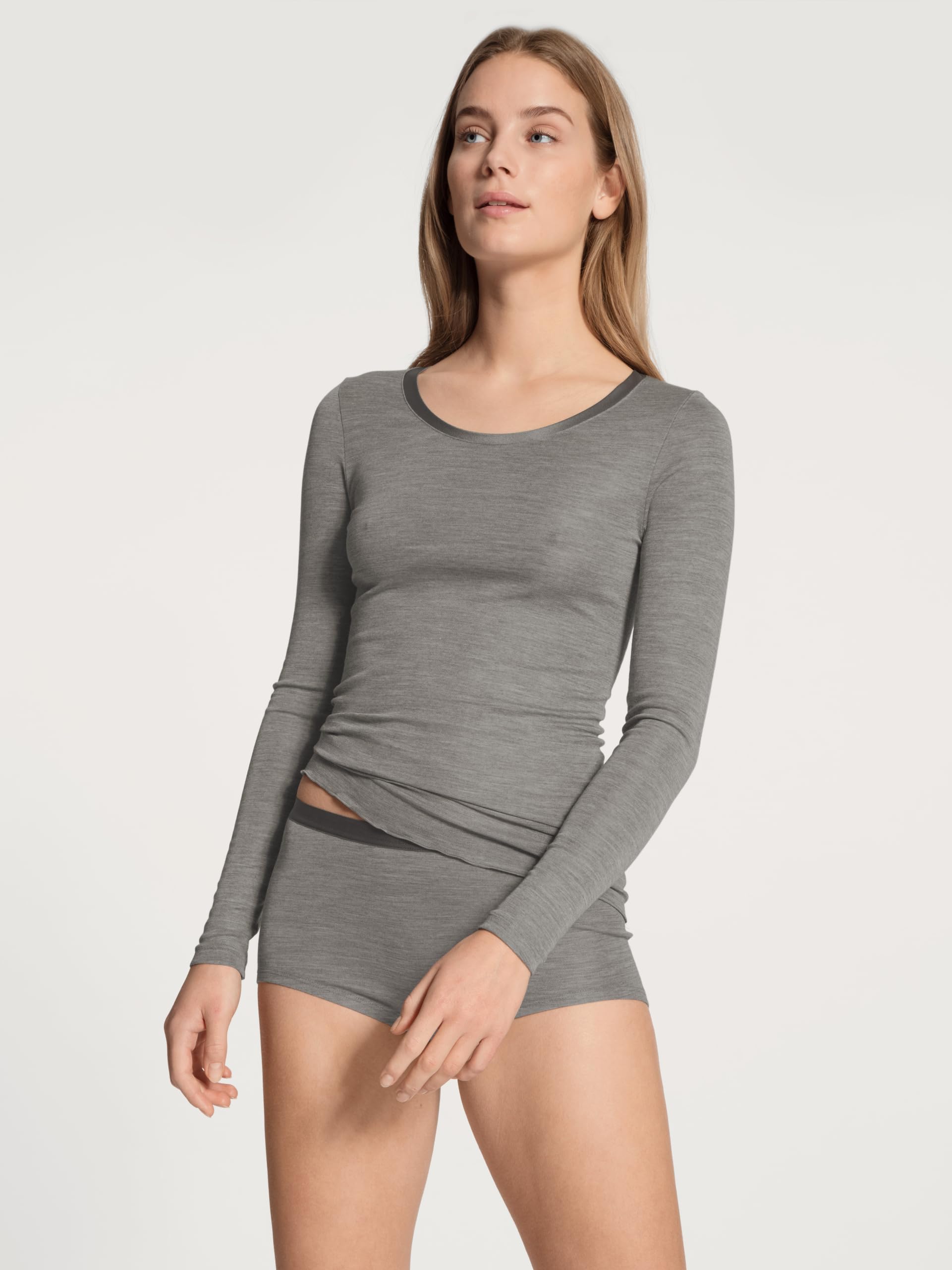 Women's True Confidence Long Sleeve T-Shirt - Comfortable Stretch Cotton Top for Work, Casual & Layering | Plus Size Options Available
