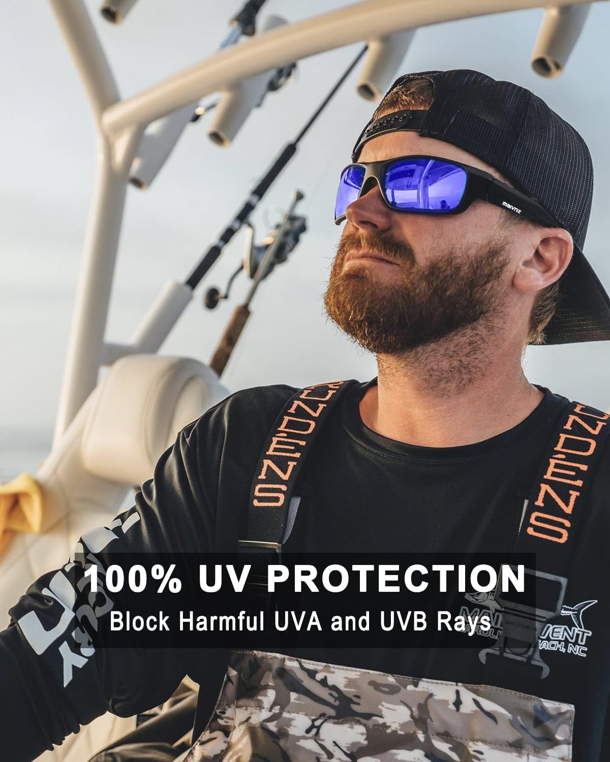 Polarized Fishing Sunglasses for Men - UV Protection, Anti-Glare, Lightweight & Durable - Perfect for Boating, Kayaking, Water Sports & Outdoor Activities