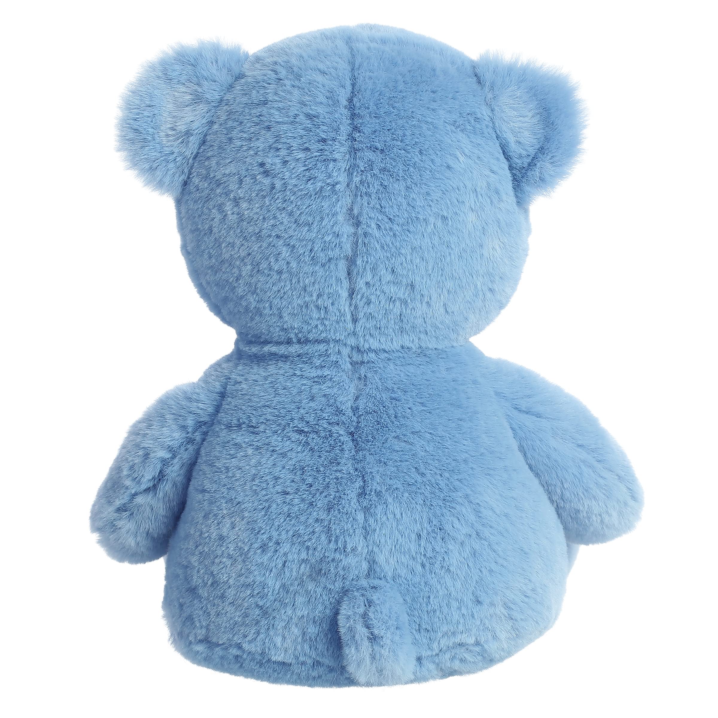 Aurora® Festive Holiday Azure Bear™ Plush Toy - 12 Inch Blue Stuffed Animal for Christmas Gifts, Seasonal Decor & Cuddly Companion - Perfect for Stocking Stuffers, Nursery Decor & Cozy Bedtime Snuggles
