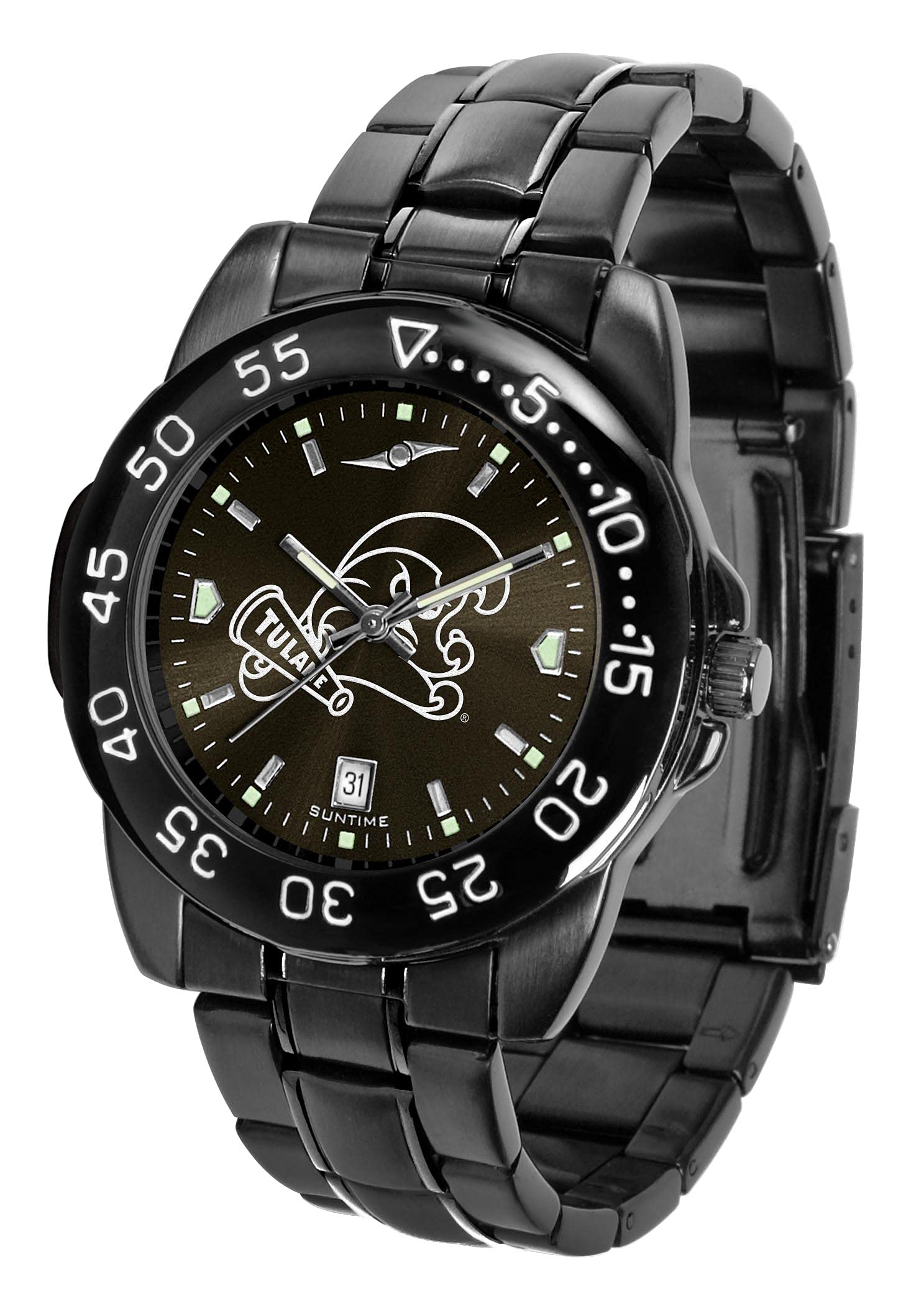 SunTime Men's Tulane University Green Wave FantomSport Watch - Waterproof Digital Sports Watch for Running, Swimming & Outdoor Activities - Perfect Gift for College Fans & Athletes