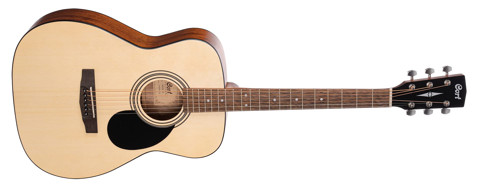 Cort AF510 Acoustic Guitar - Open Pore Natural Finish, Spruce Top with Mahogany Back & Sides | Perfect for Beginners, Camping & Live Performances