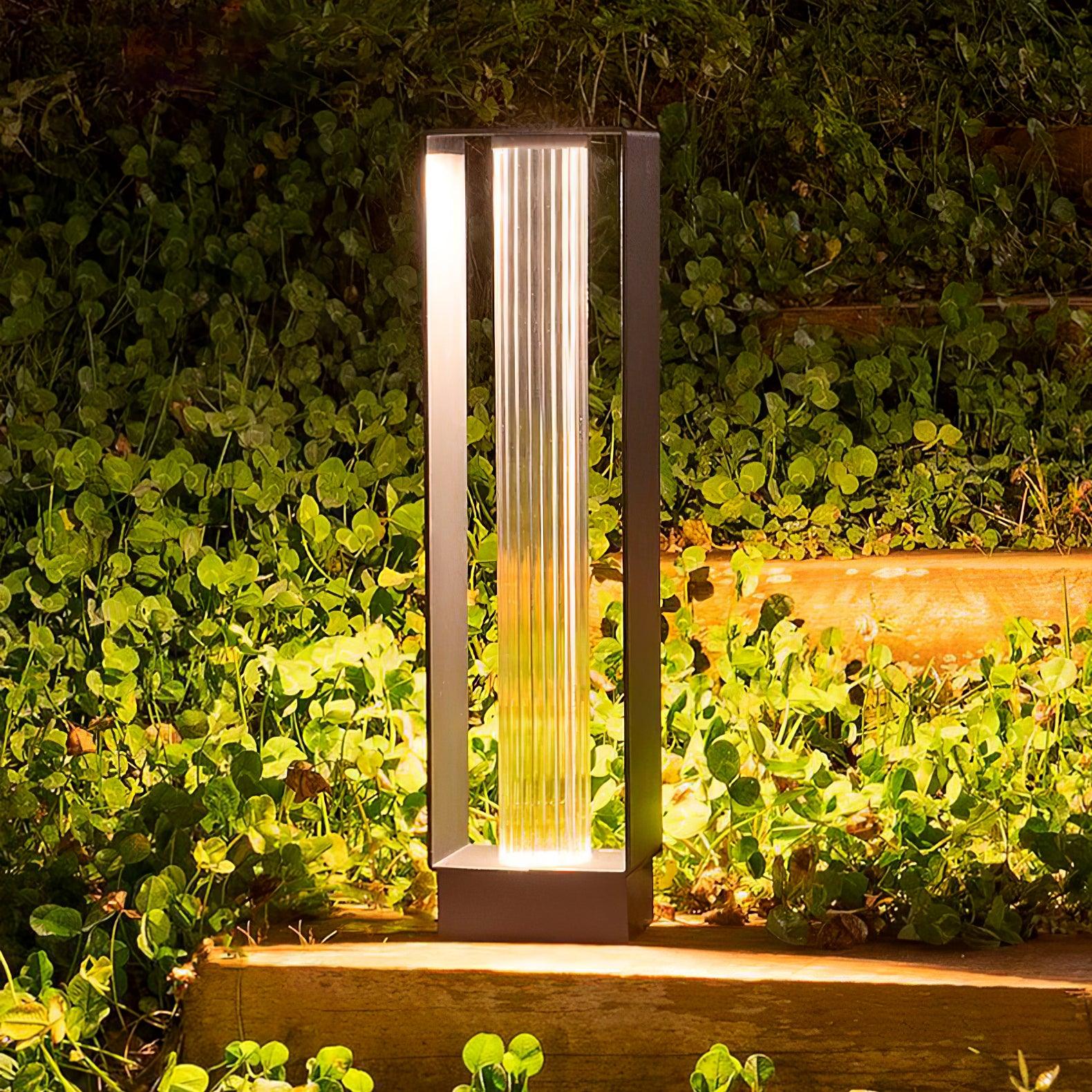 Outdoor Post Lamp with Frame - Durable Weatherproof Light for Garden, Patio, and Driveway Lighting