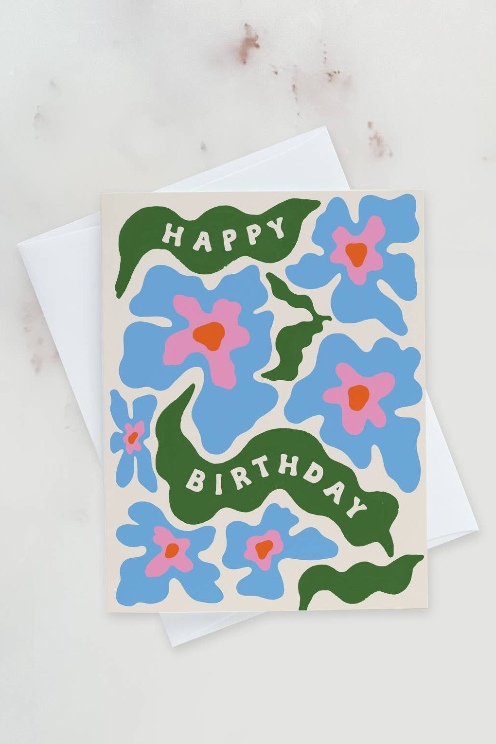 Trippy Daisies Birthday Card - Psychedelic Floral Greeting Card for Women & Men - Perfect for Birthdays, Anniversaries & Special Occasions