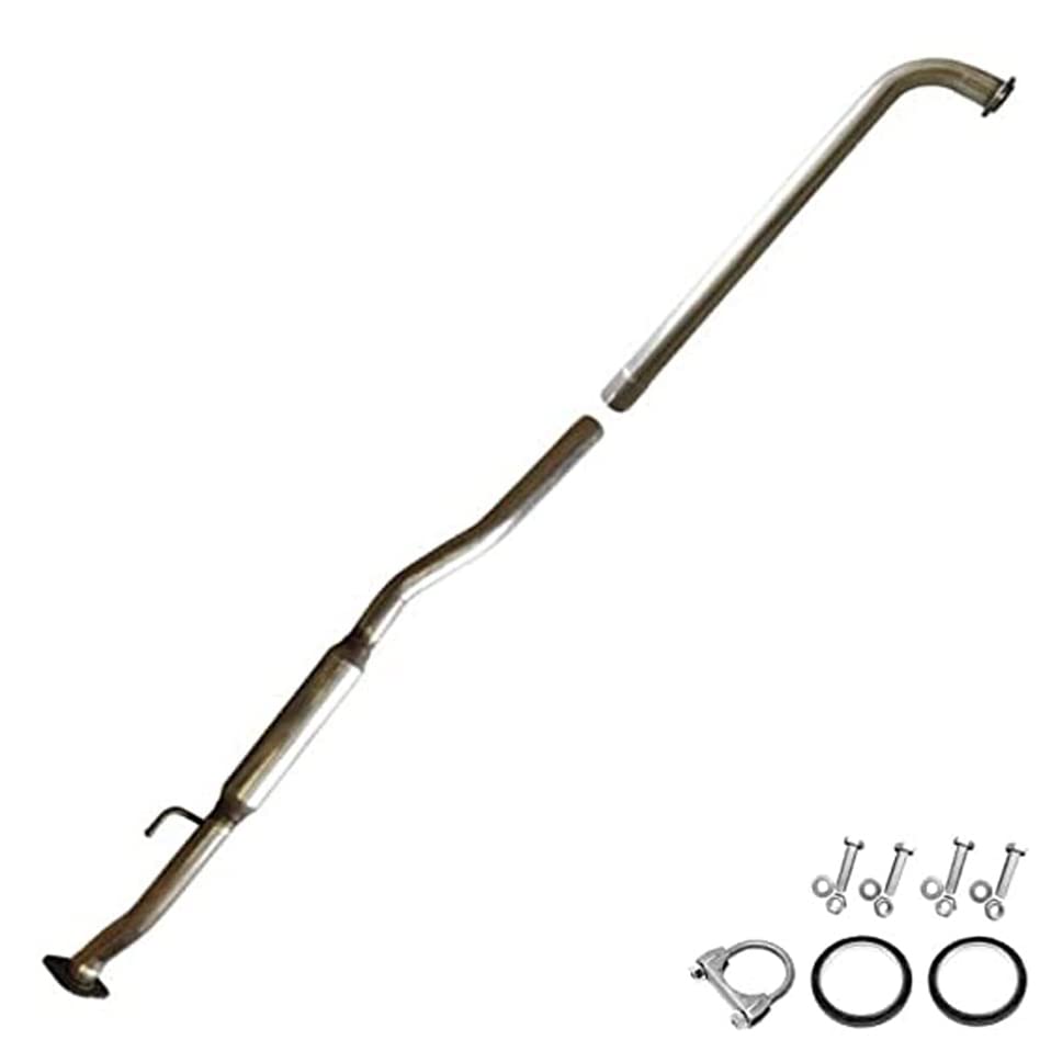Stainless Steel Resonator Exhaust Pipe for 1997-2001 Toyota Camry 3.0L V6 - Direct Fit Replacement with Free Gaskets, Clamps & Hardware - Improves Engine Performance & Reduces Noise - Perfect for DIY Auto Repair & Performance Upgrades