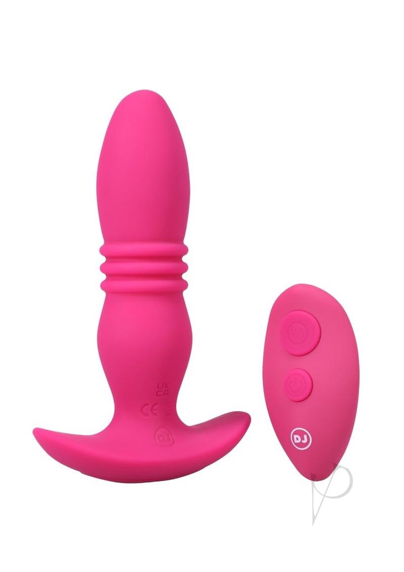 Premium Rechargeable Silicone Anal Plug with Remote Control - Pink | Waterproof & Body-Safe for Couples Play, Solo Use & BDSM Exploration