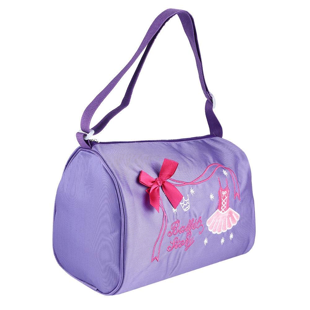 Girl's Ballet Dance Duffle Backpack - Embroidered Swim Tote Bag for Kids - Perfect for Dance Classes, Swimming Lessons & Travel Gifts
